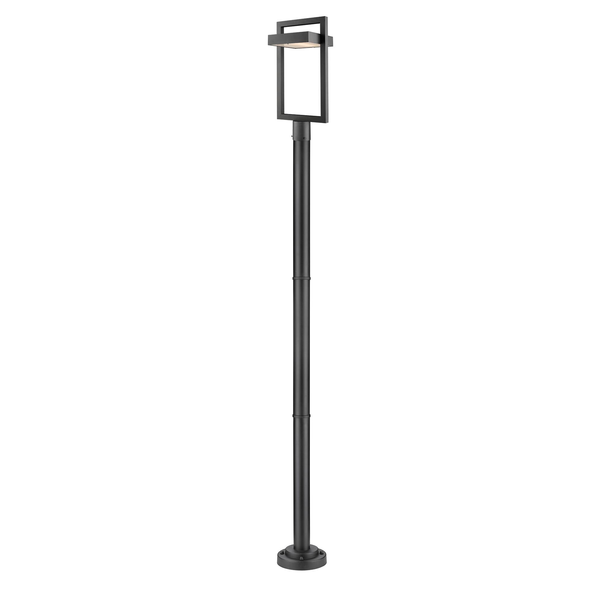 Shown in Black finish and Glass shade