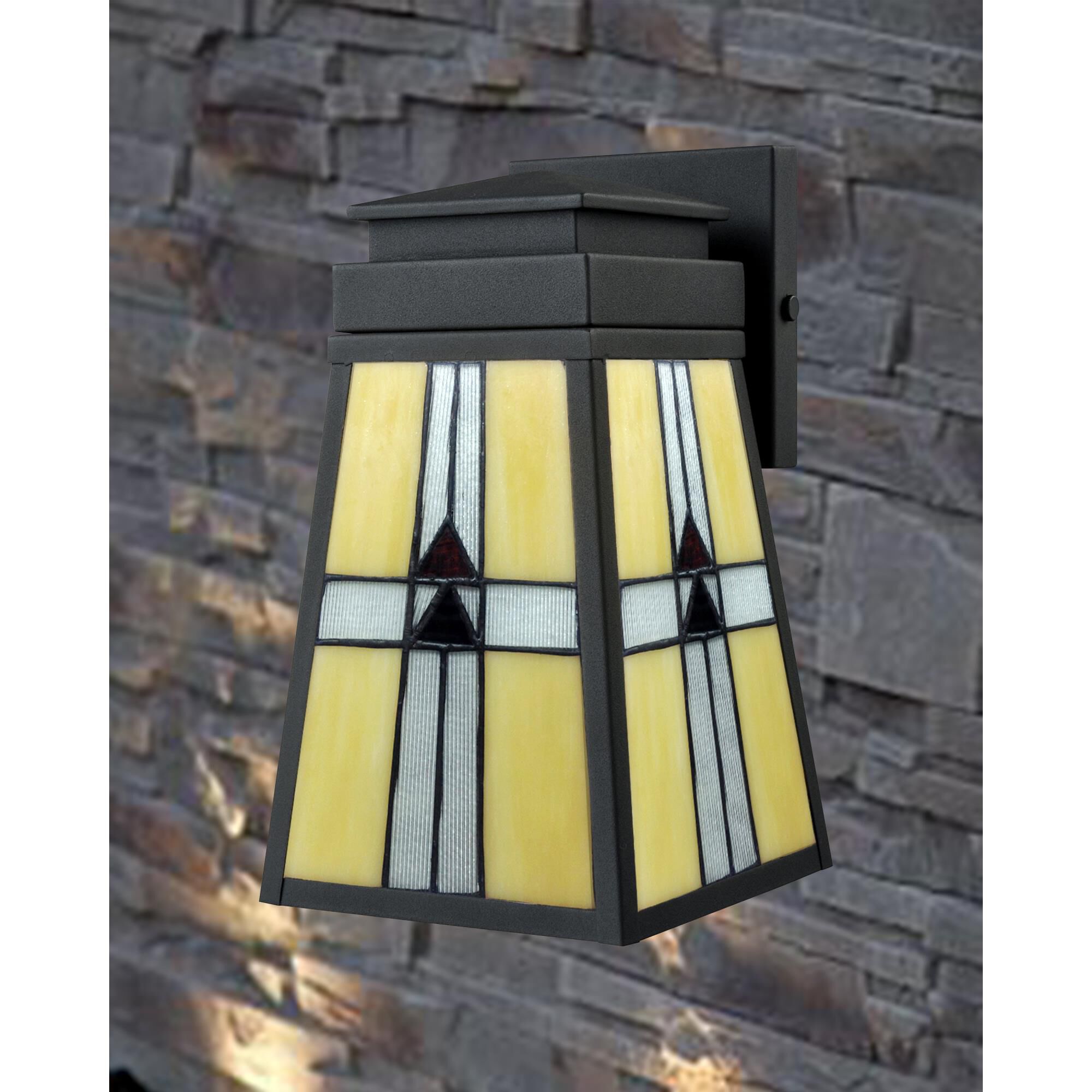 Barkley 10 Inch Tall 1 Light Outdoor Wall Light by Dale Tiffany