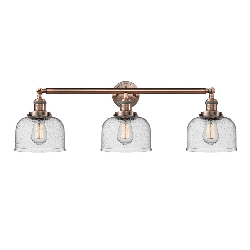 Bruno Marashlian Large Bell 32 Inch 3 Light Bath Vanity Light by Innovations Lighting
