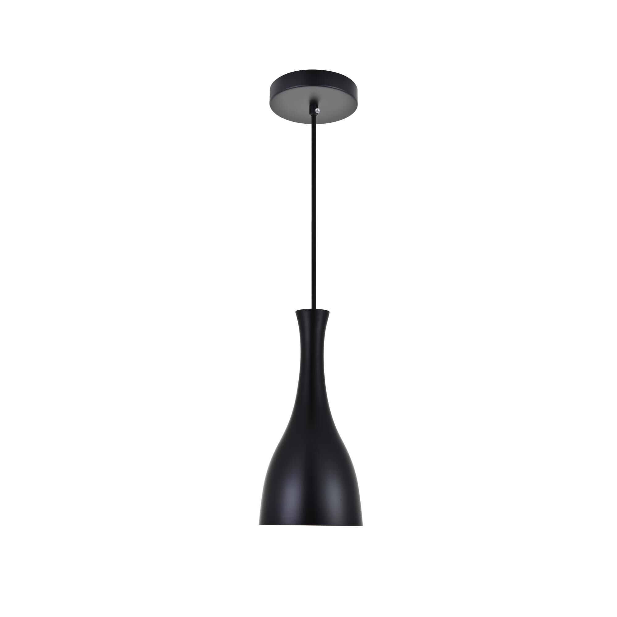 Shown in Black finish and Black Aluminum shade
