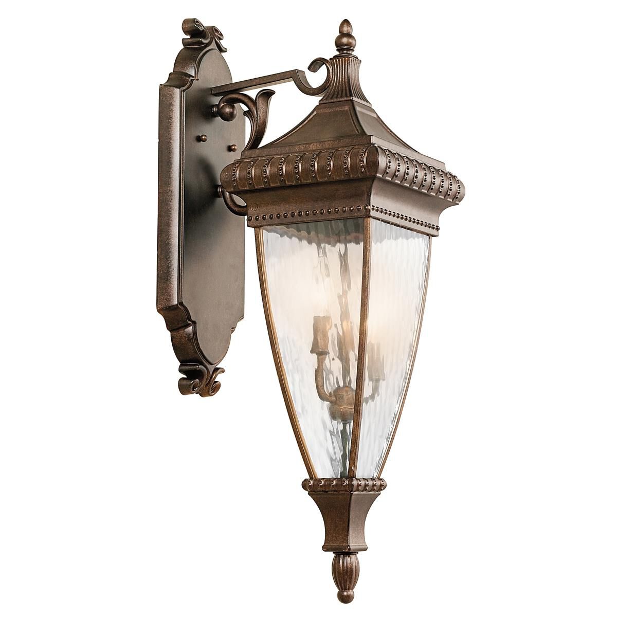 Venetian Rain 31 Inch Tall 3 Light Outdoor Wall Light by Kichler Lighting