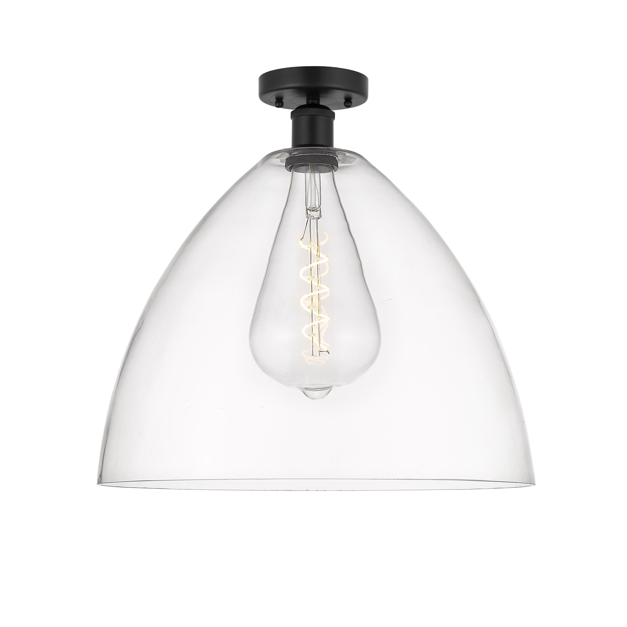 Bruno Marashlian Bristol Glass 16 Inch 1 Light Semi Flush Mount by Innovations Lighting