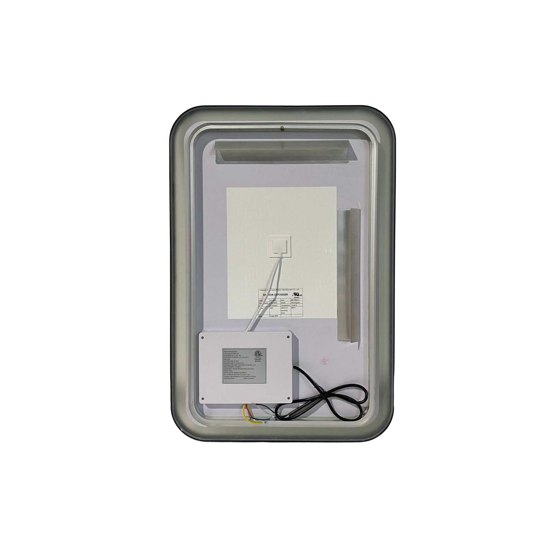 Harmoni 30 Inch Rectangular LED Lighted Mirror by Elegant Decor