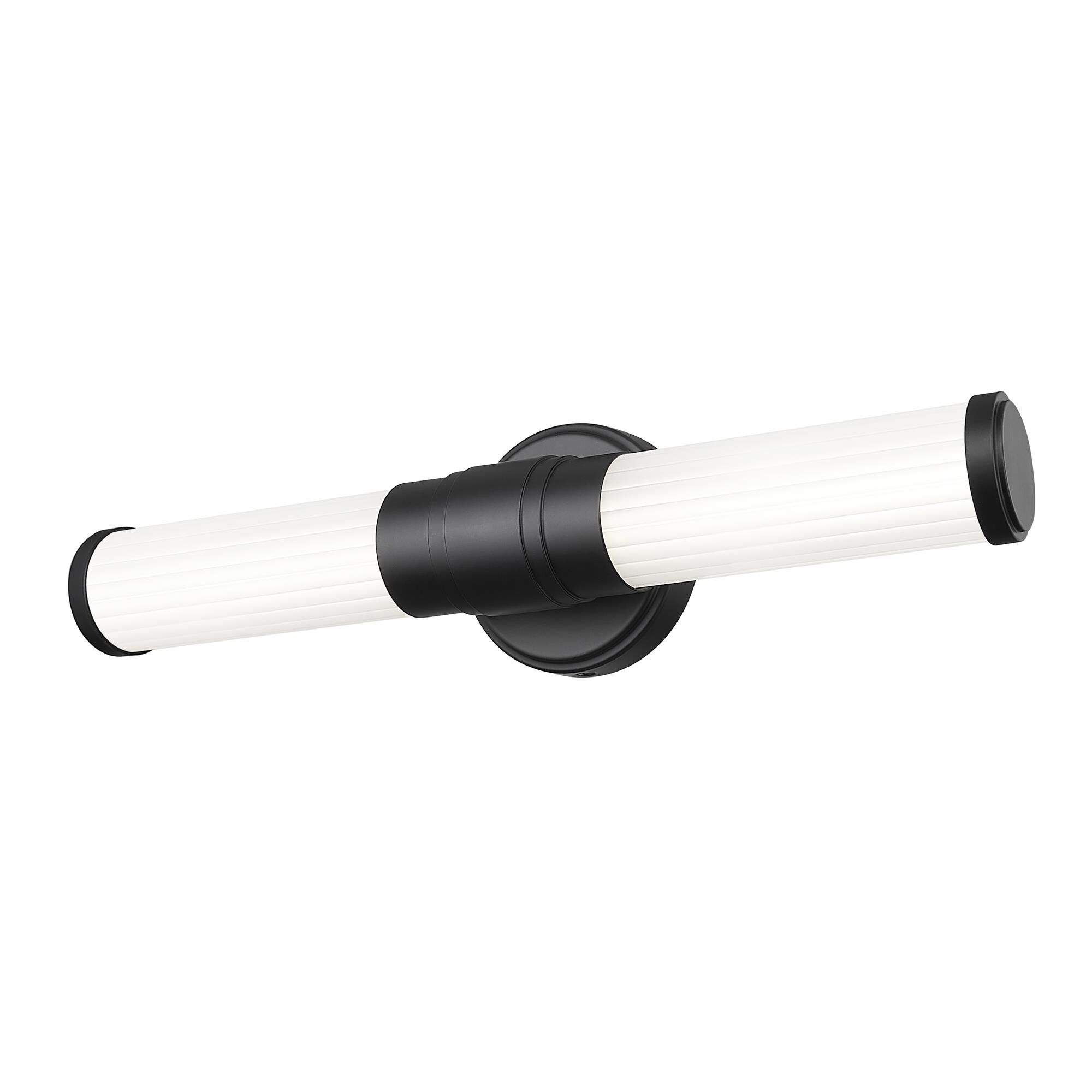Shown in Matte Black finish and Opal White glass and Opal White shade