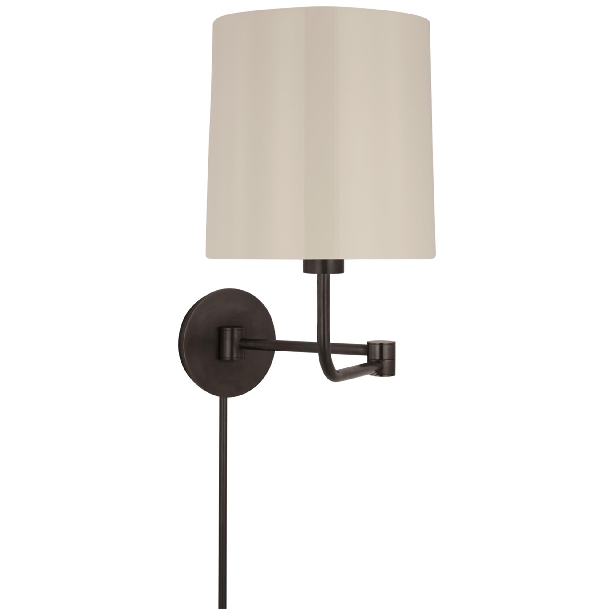 Shown in Bronze finish and China White shade