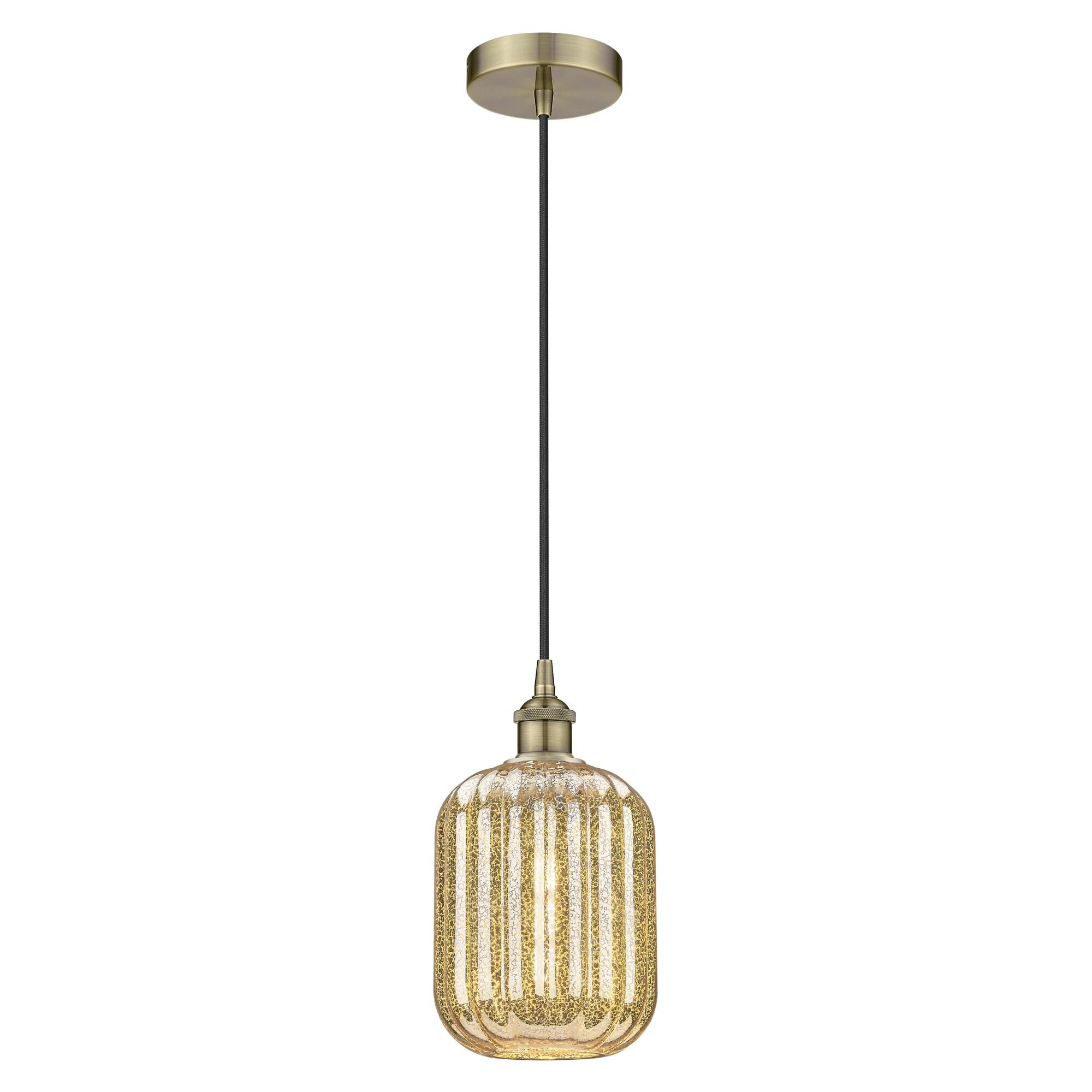 Shown in Antique Brass finish and Mercury glass