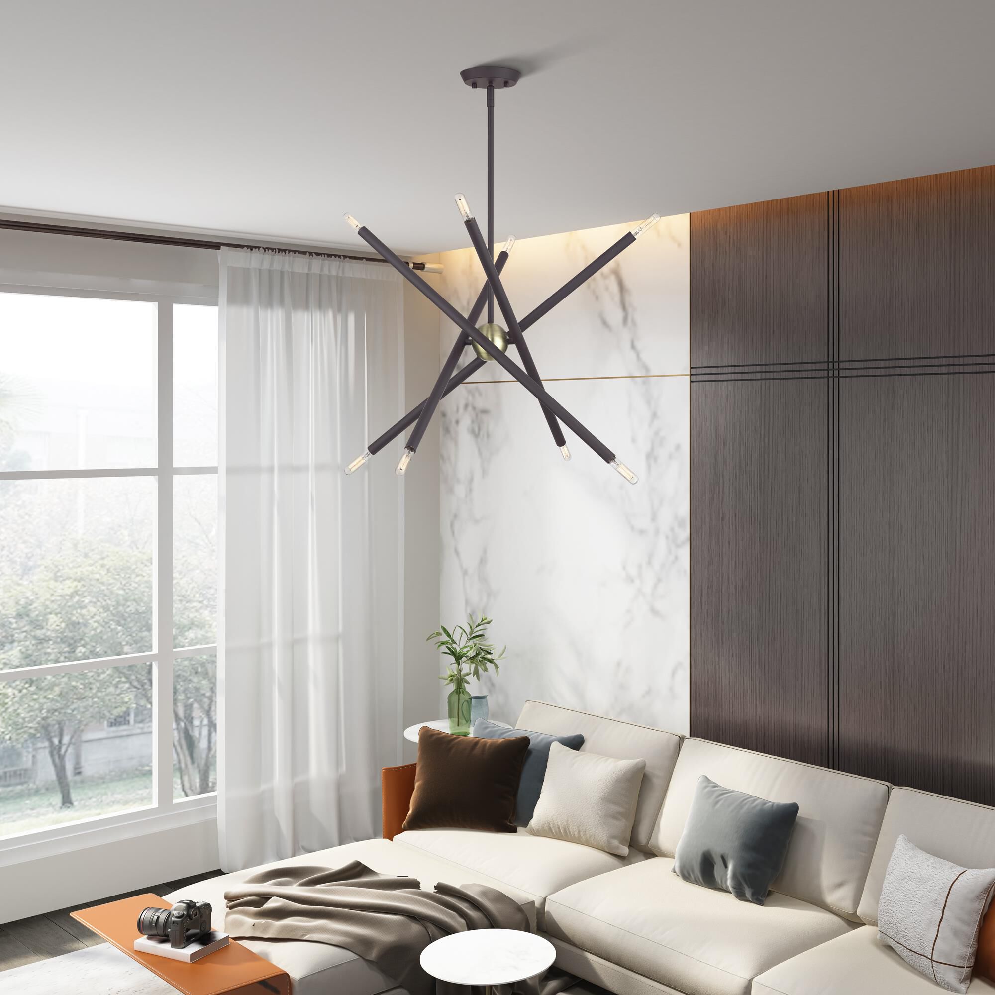 Shown in Bronze with Antique Brass Accents finish