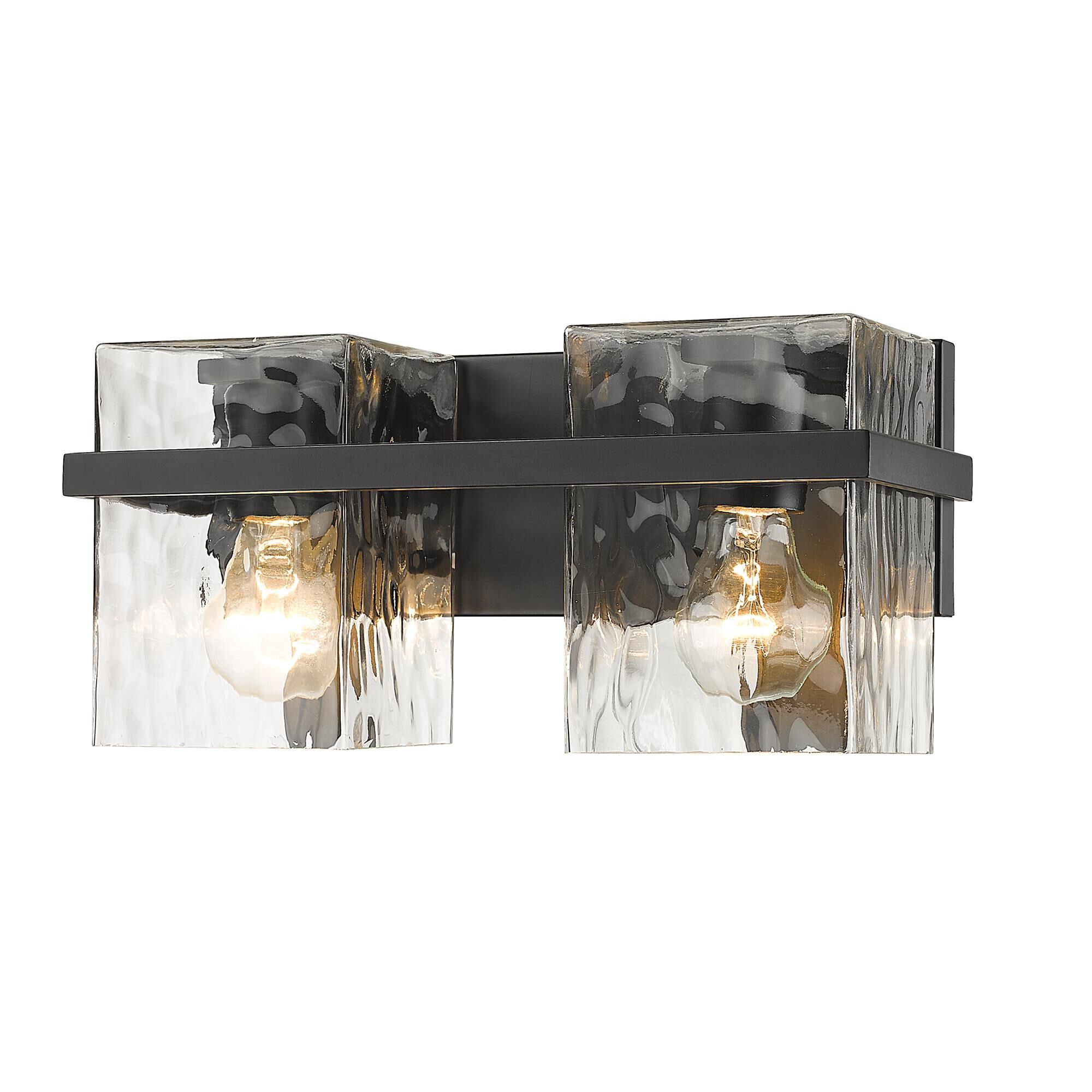 Shown in Matte Black finish and Glass shade