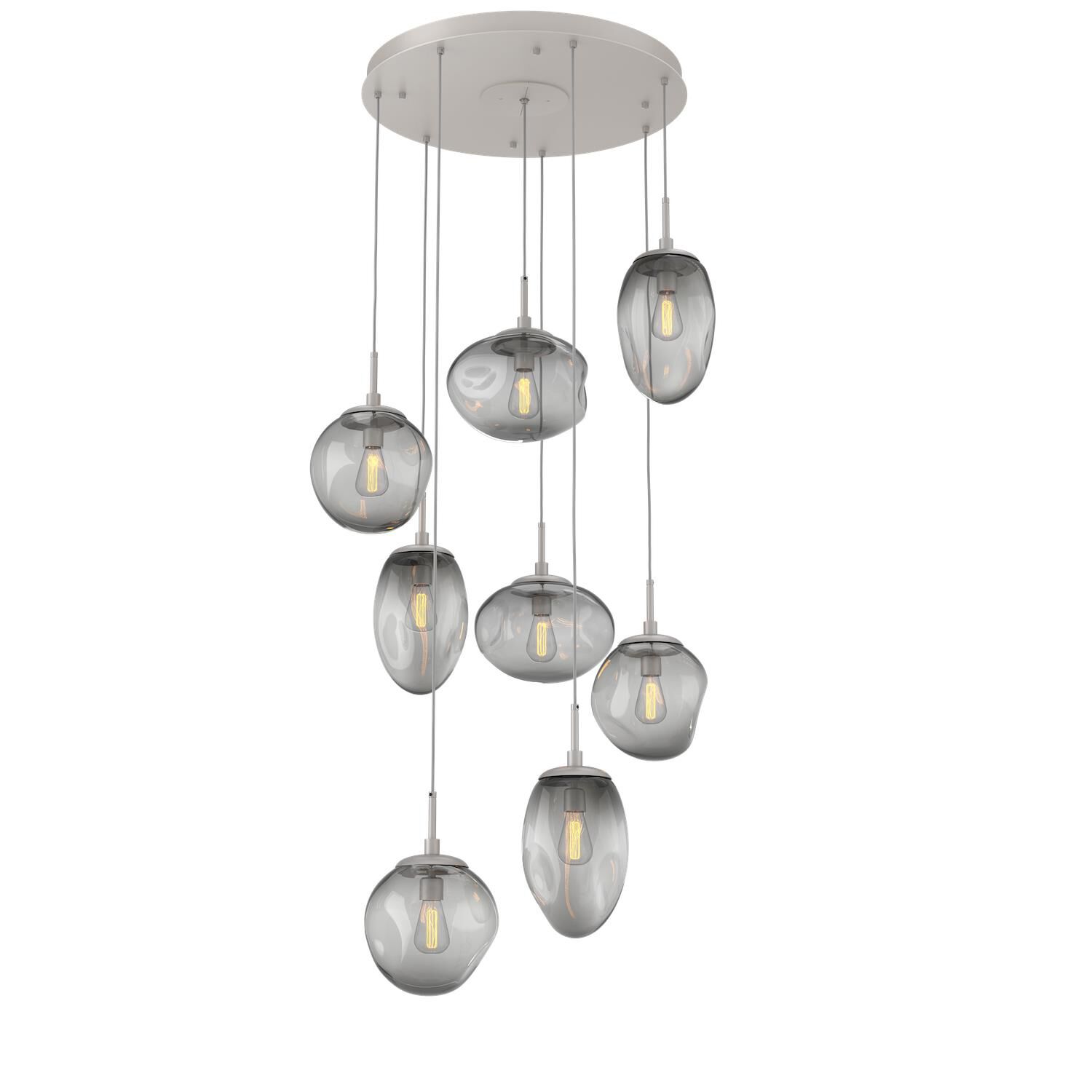 Shown in Metallic Beige Silver finish and Blown Smoke glass