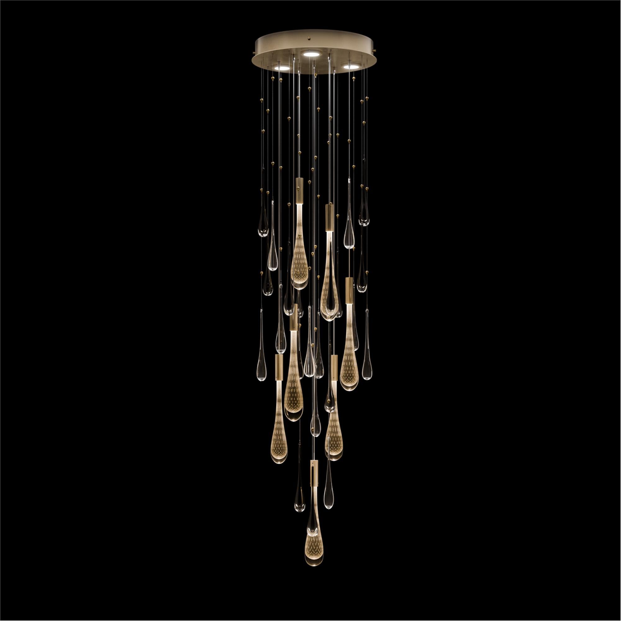 Rain 18 Inch Multi Light Pendant by Fine Art Handcrafted Lighting