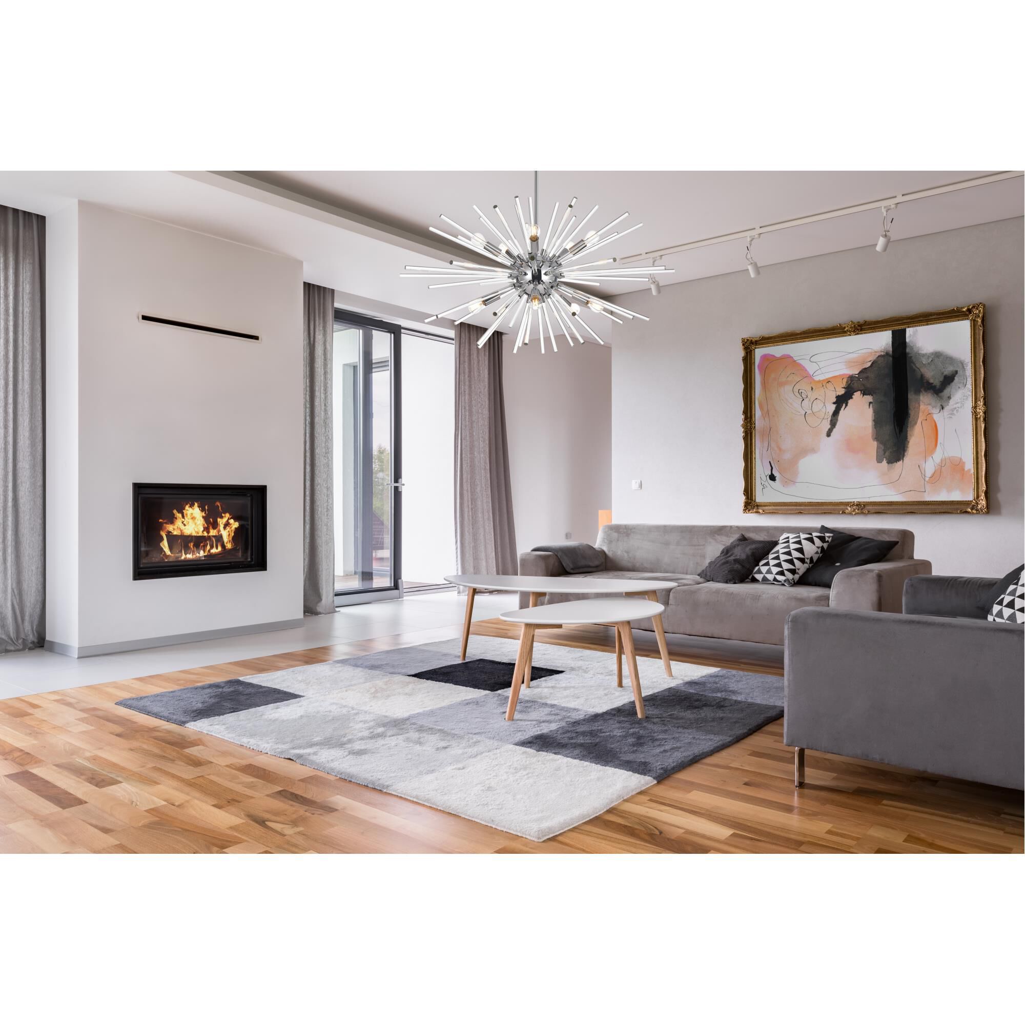 Sienna 32 Inch 10 Light Chandelier by Elegant Lighting