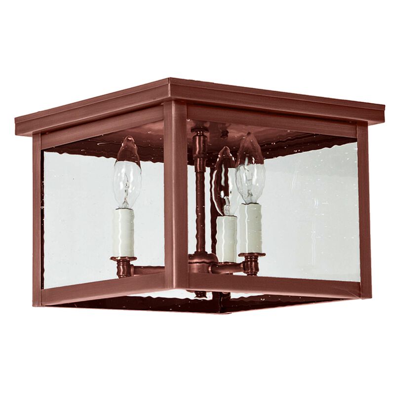Williams 11 Inch 3 Light Outdoor Flush Mount by Northeast Lantern