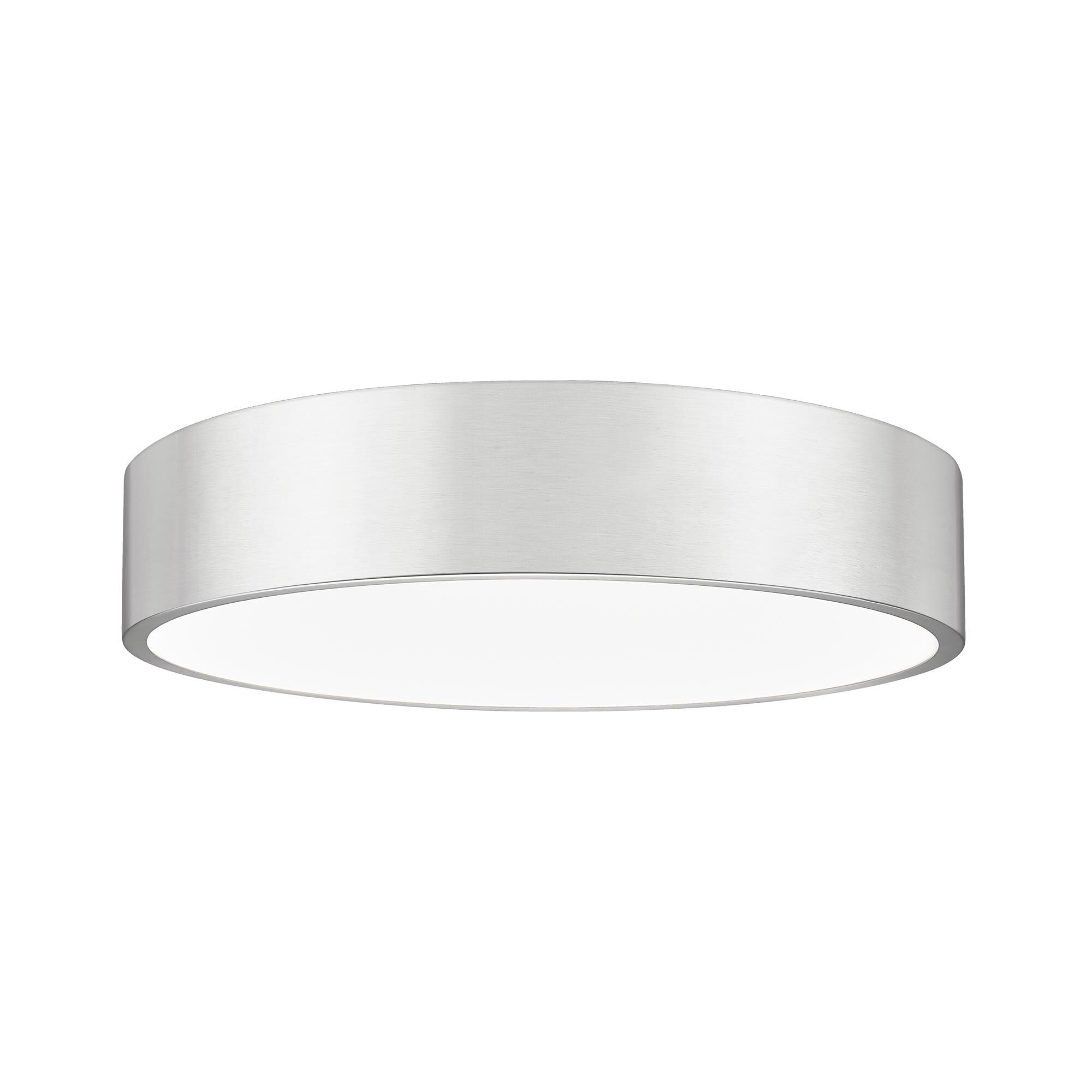 Shown in Brushed Nickel finish and Frosted glass and Frosted shade