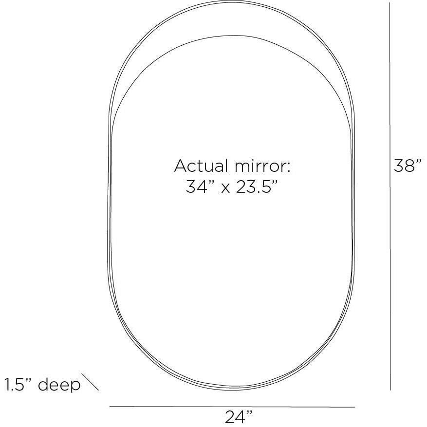 Inset 38 Inch Decorative Mirror by Arteriors Home
