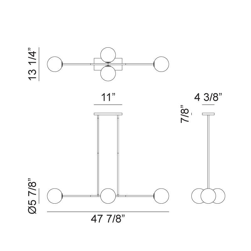 Novo 47 Inch Large Pendant by Matteo Lighting