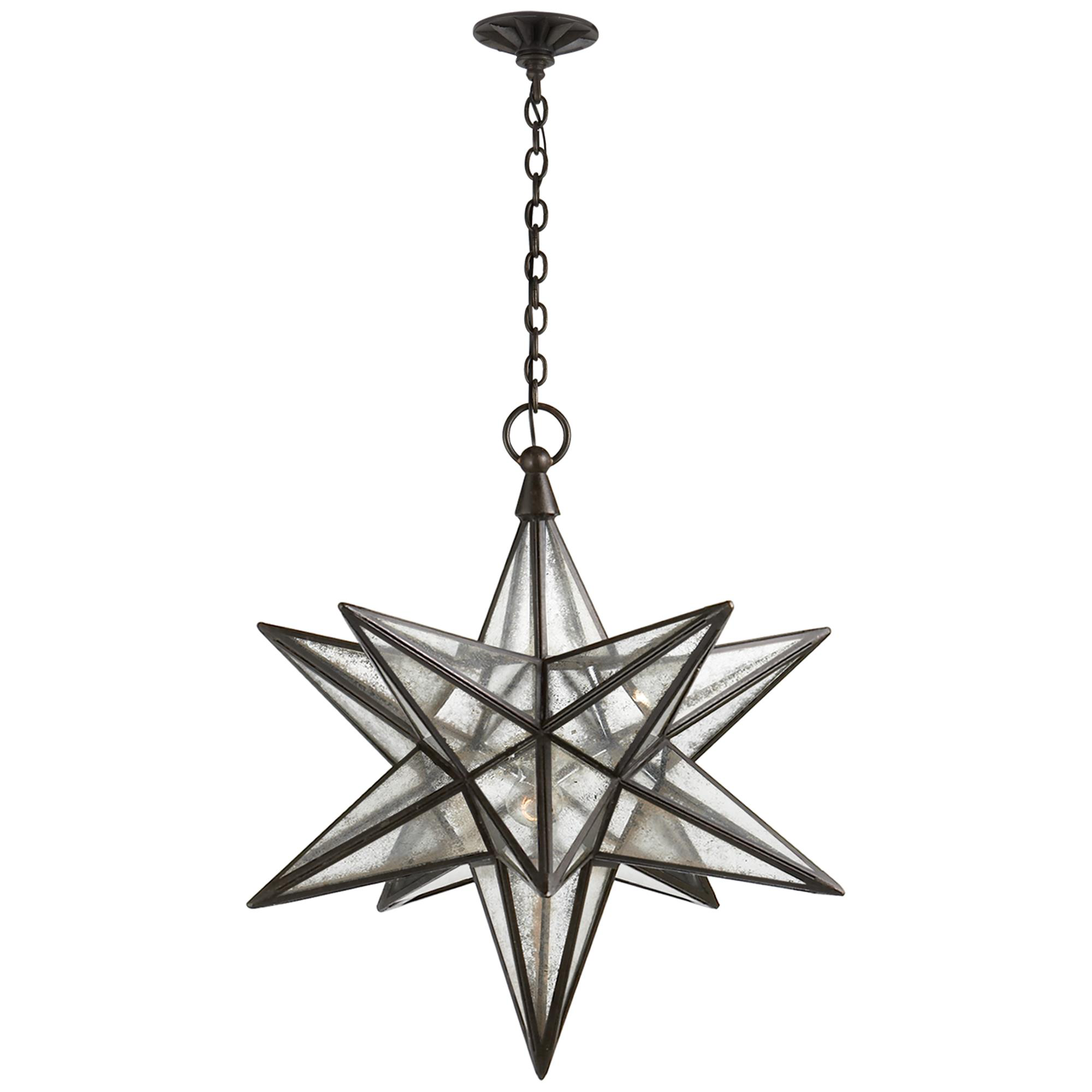 Shown in Aged Iron finish and Antique Mirror glass