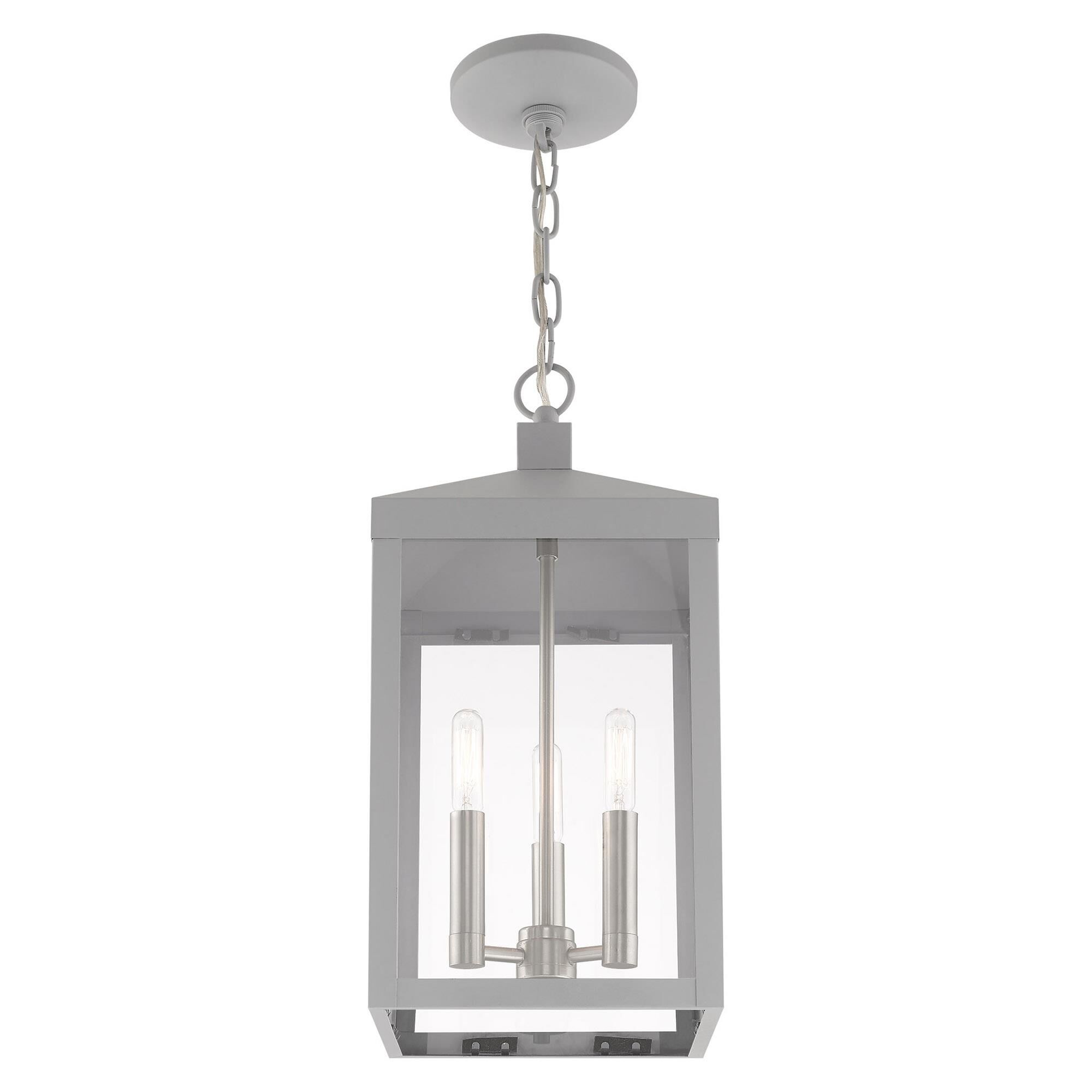 Nyack 18 Inch Tall 3 Light Outdoor Hanging Lantern by Livex Lighting
