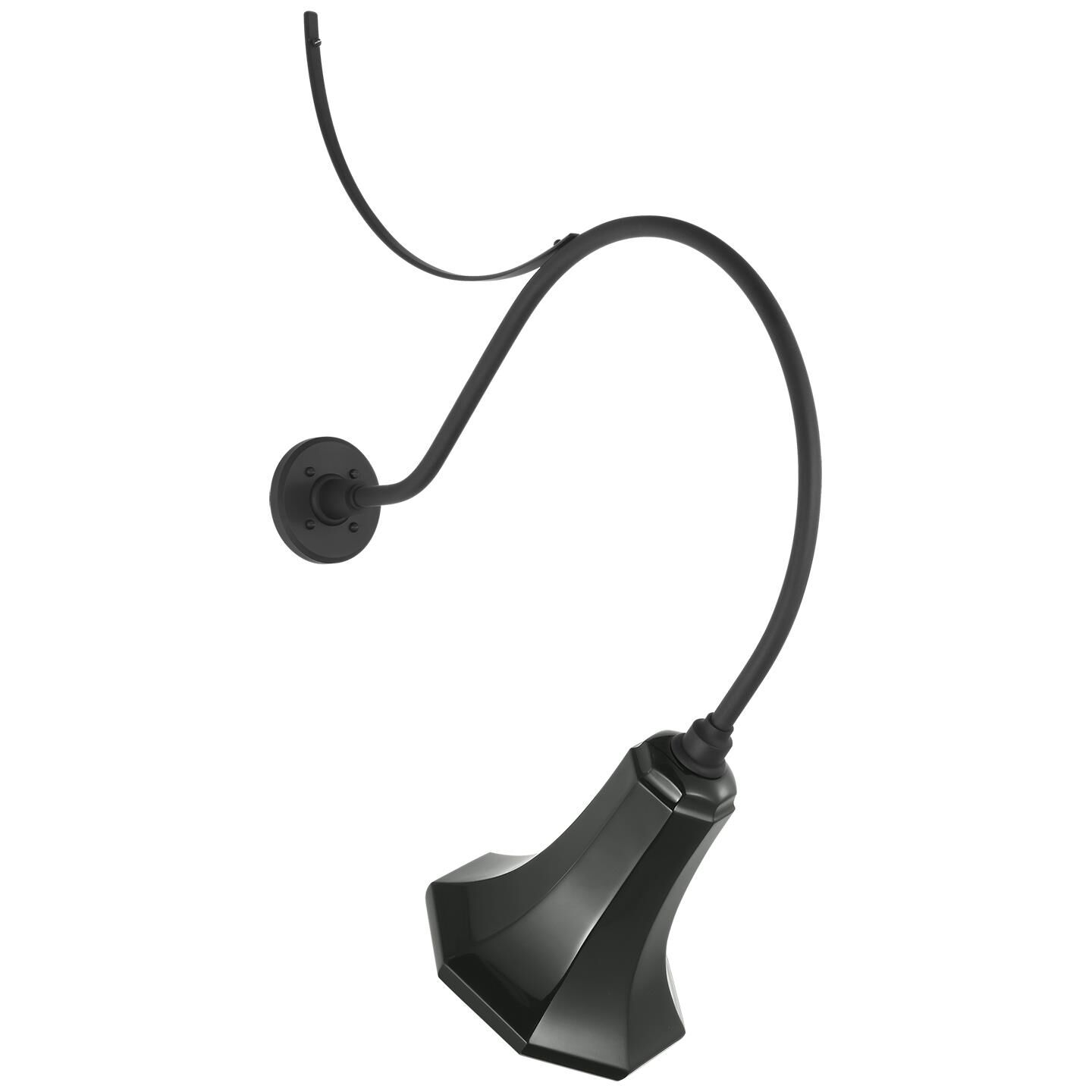 Shown in Matte Black finish and Green shade