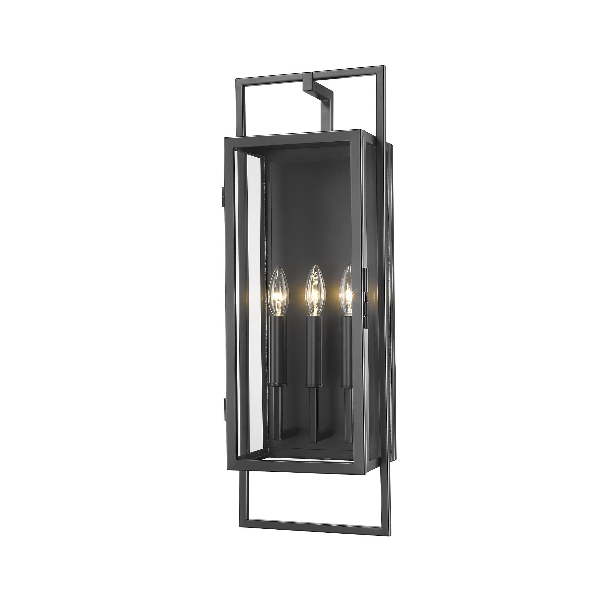 Lucian 26 Inch Tall 3 Light Outdoor Wall Light by Z-Lite