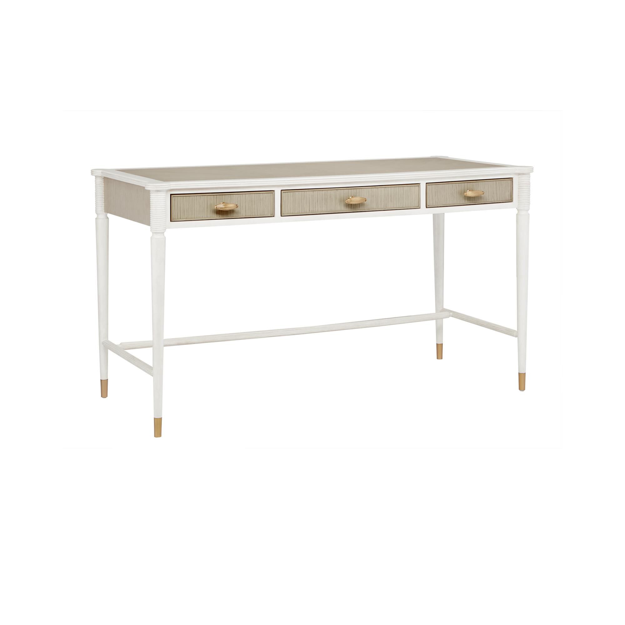 Shown in Off White/Fog/Brass finish