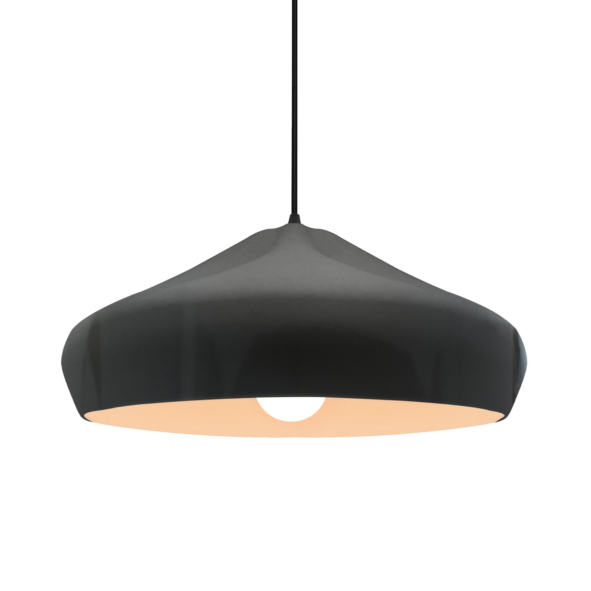 Shown in Matte Black finish and Gloss Grey shade