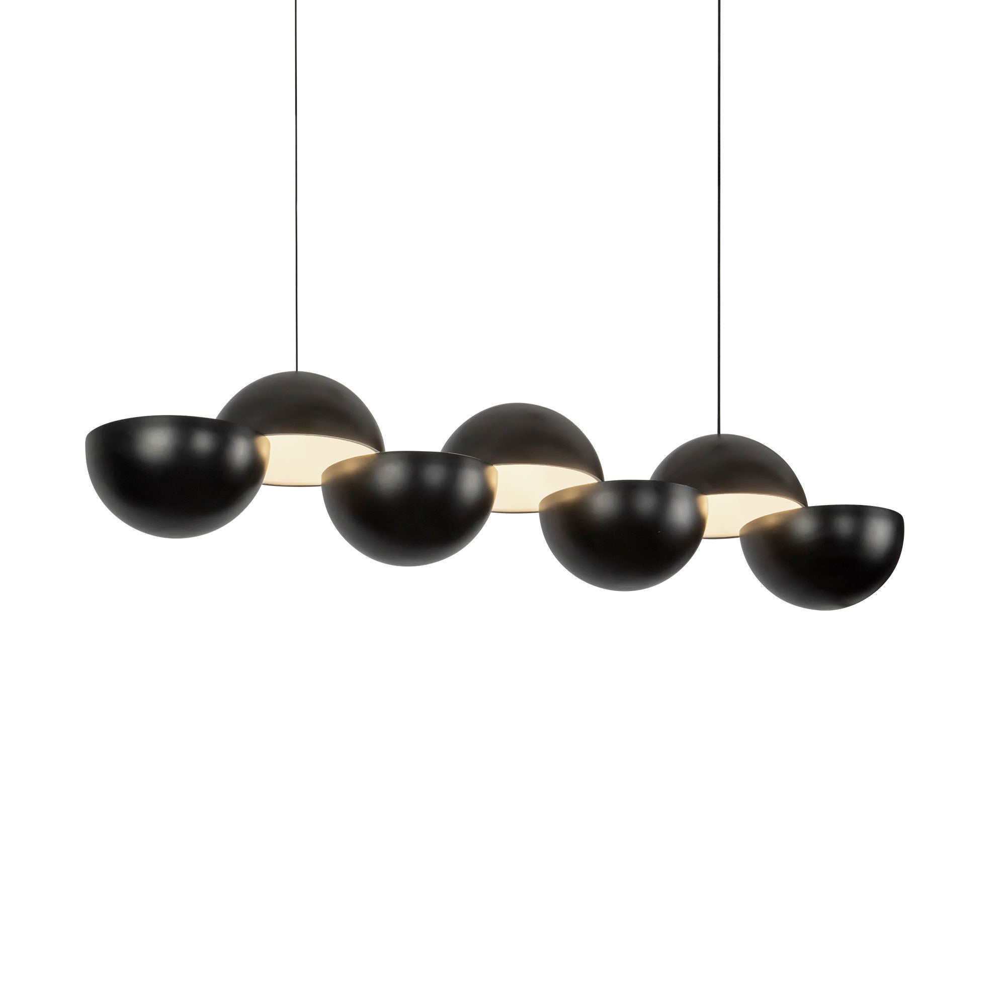 Shown in Black finish and Steel shade