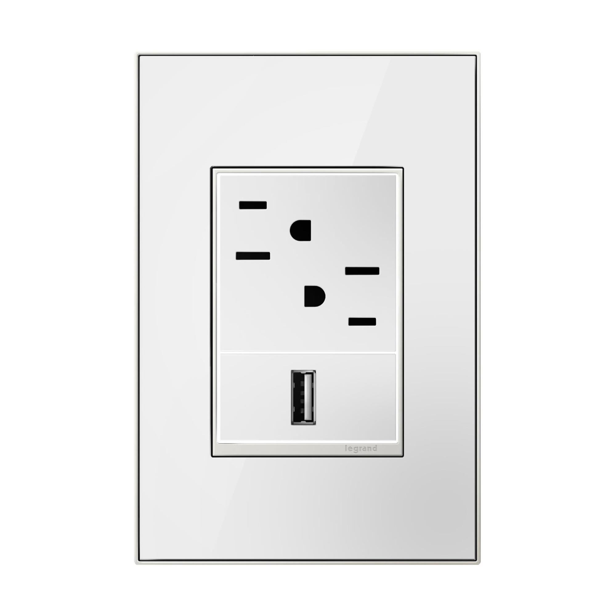 adorne Real Materials 1 Gang Wall Plate by Legrand