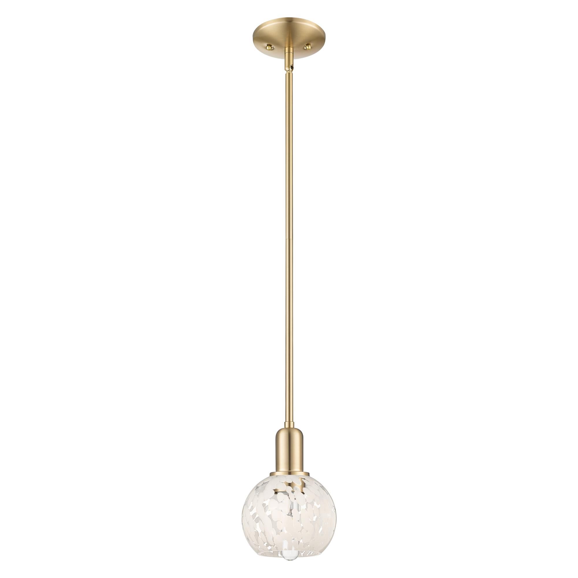 Bruno Marashlian White Mouchette 6 Inch Mini Pendant by Innovations Lighting