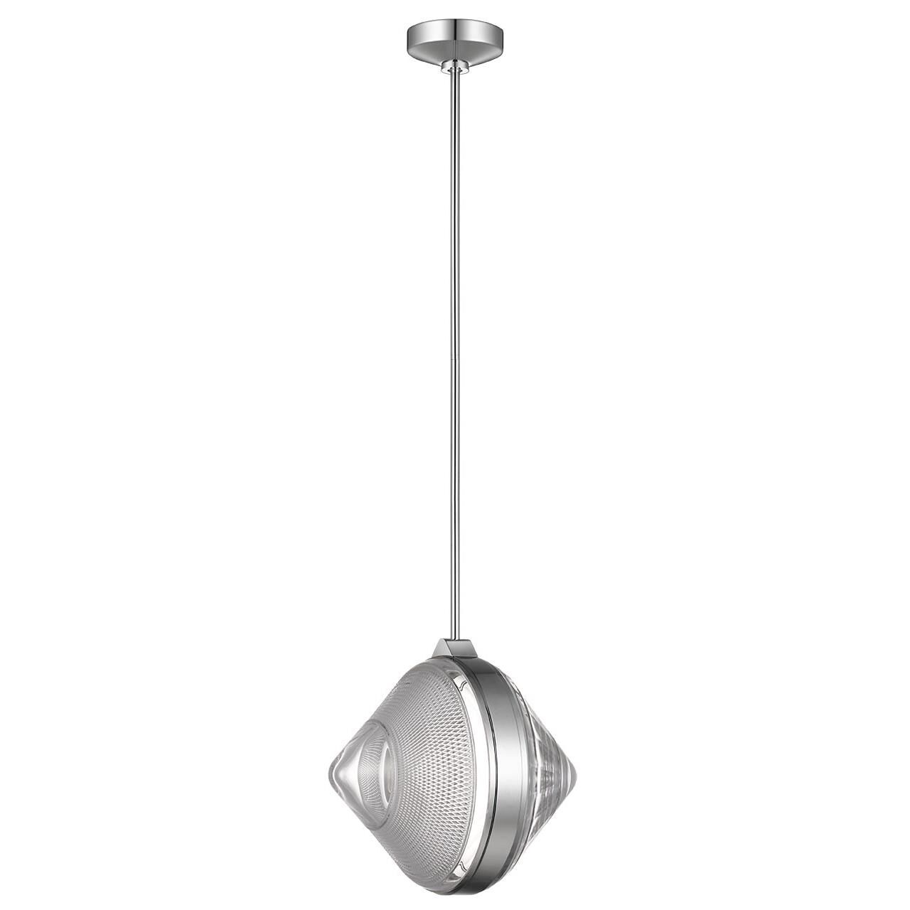 Shown in Polished Nickel finish and Clear crystal