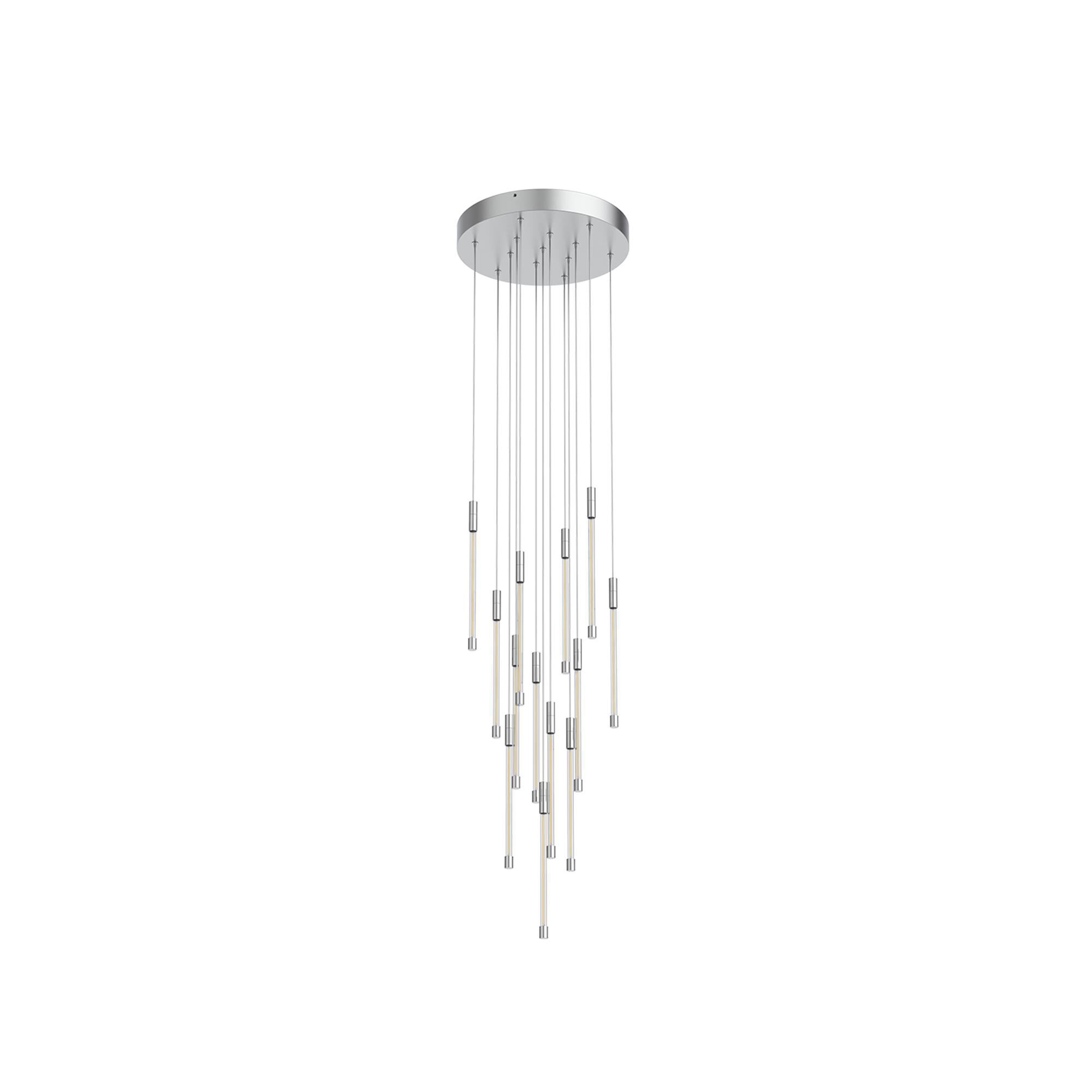 Shown in Chrome finish and Clear glass