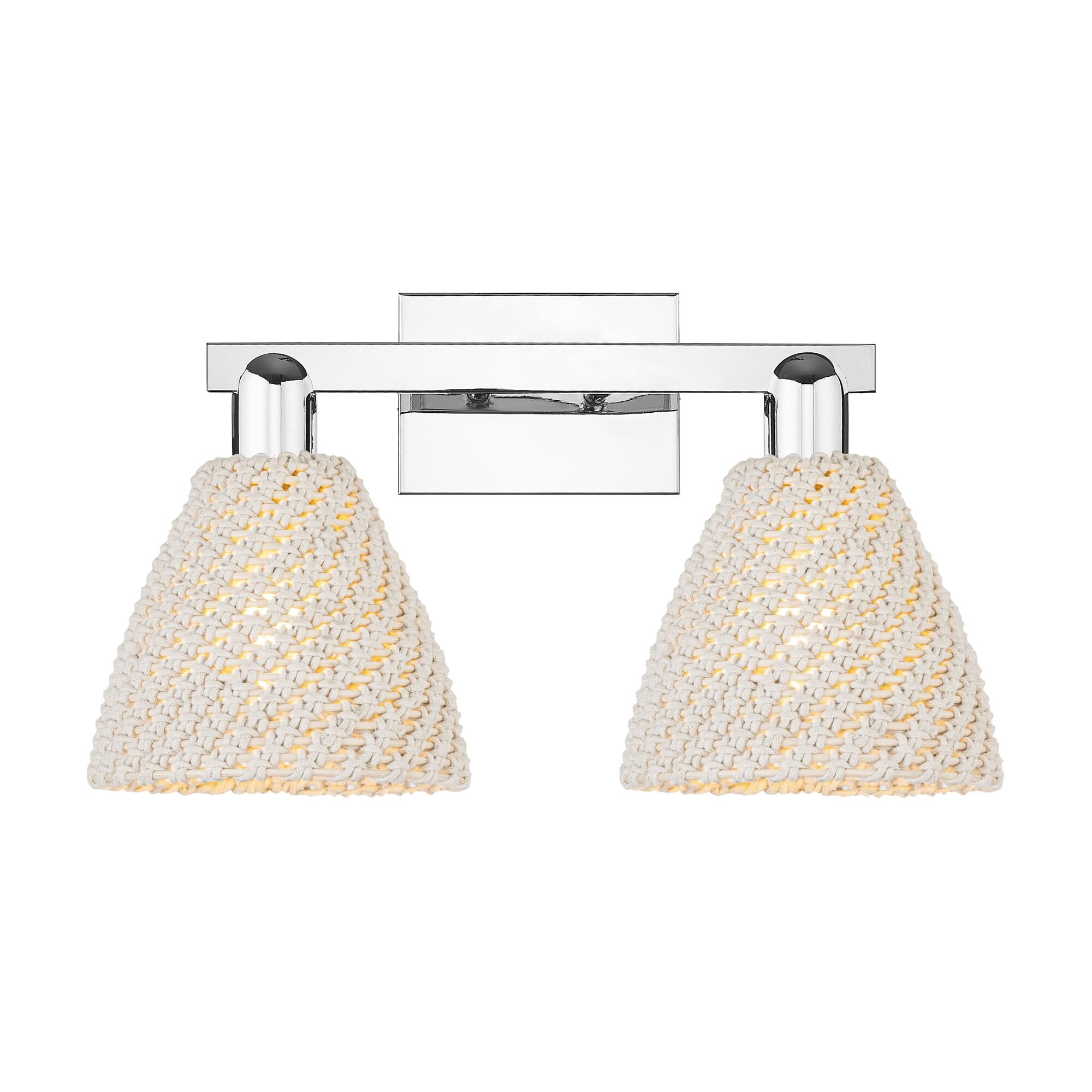 Shown in Polished Chrome finish and Natural shade