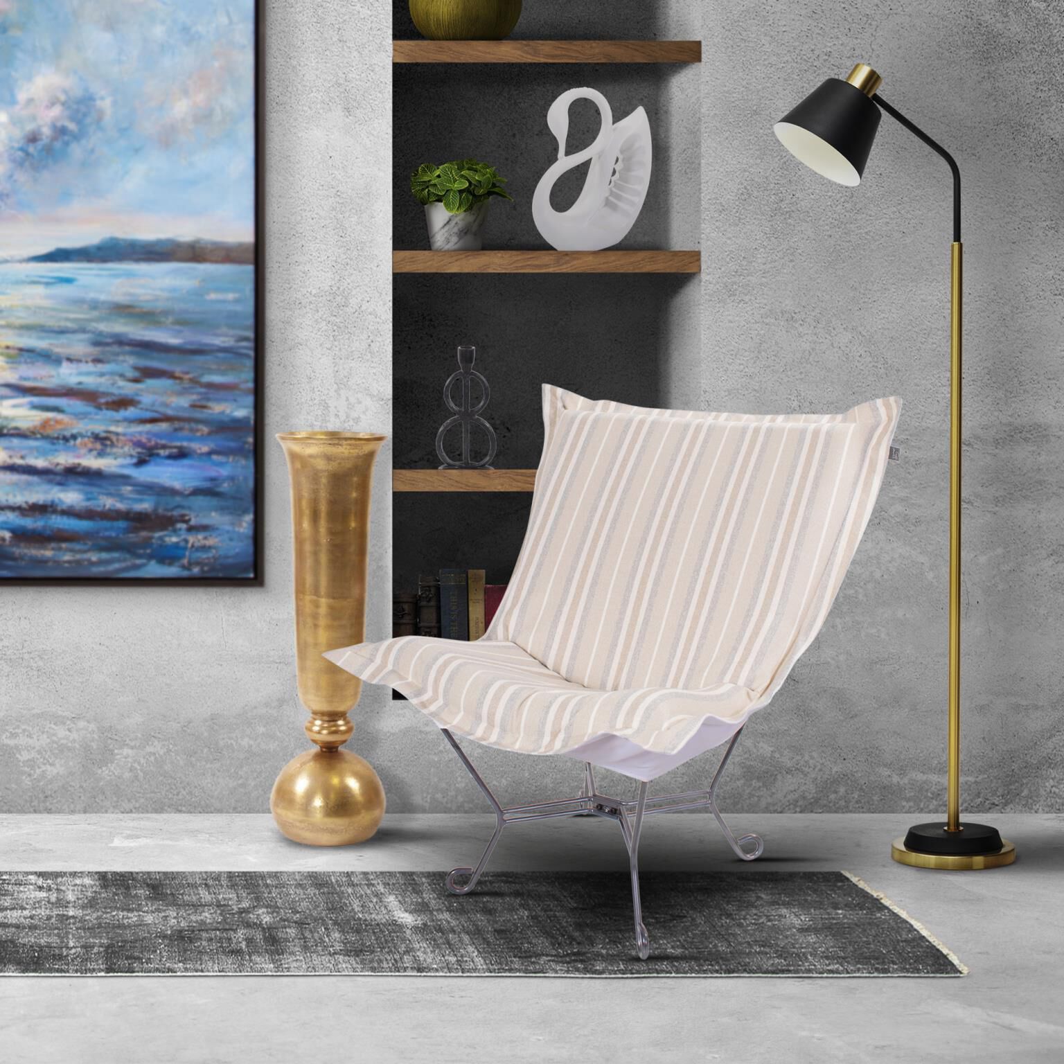 The Dune Puff Accent Chair by Howard Elliott Collection