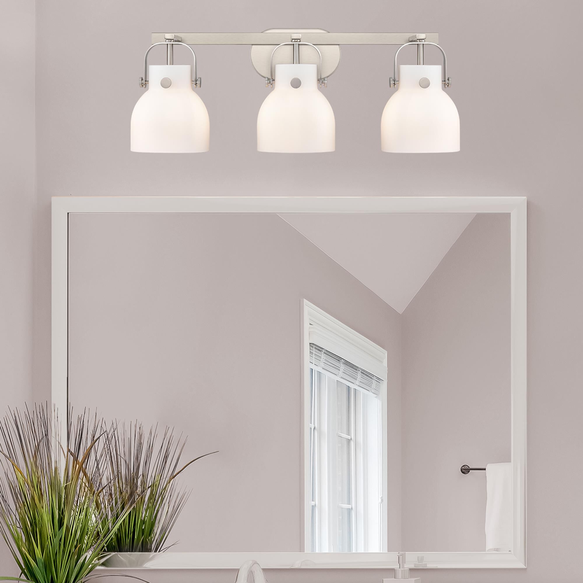 Bruno Marashlian Pilaster II Bell 27 Inch Bath Vanity Light by Innovations Lighting