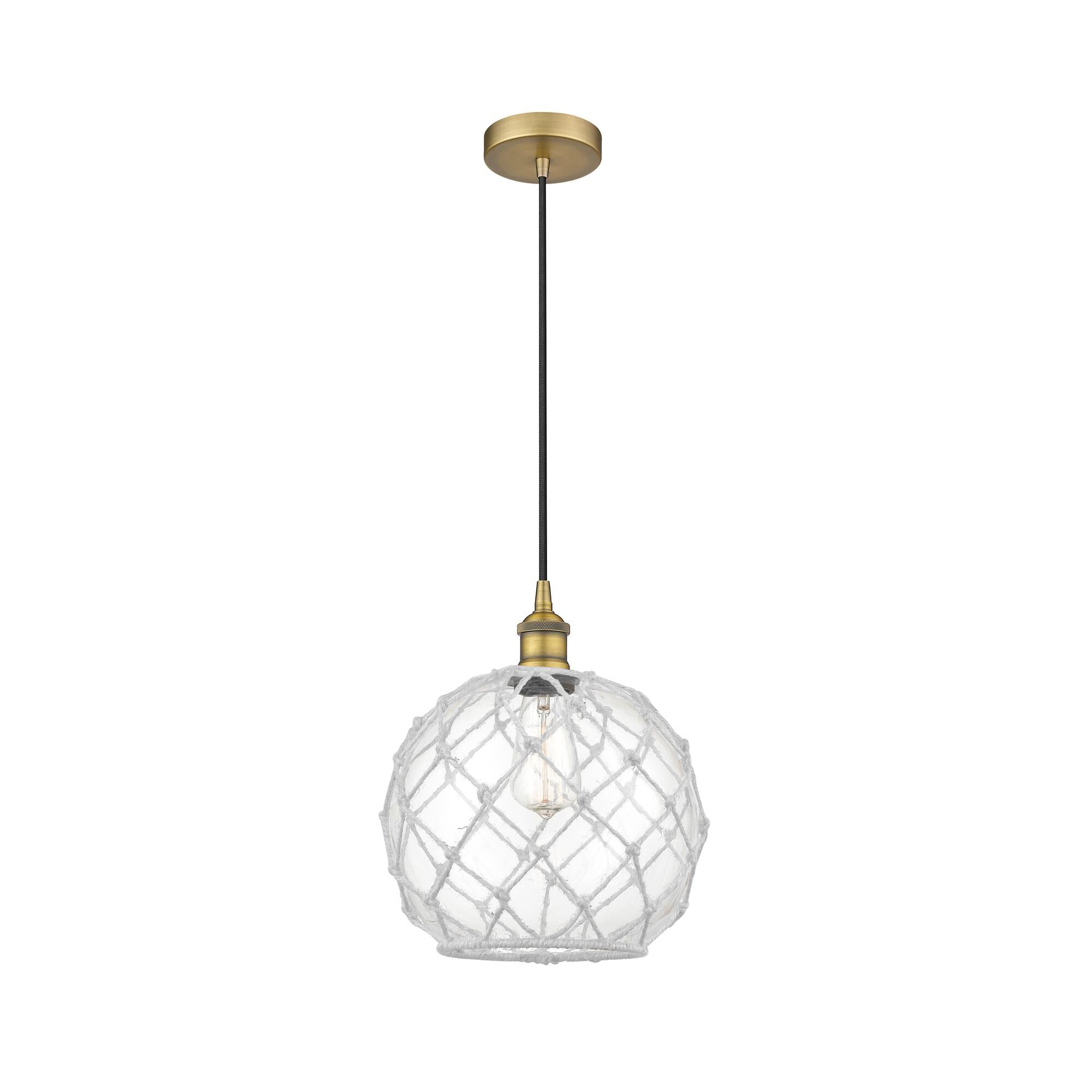 Innovations Lighting Bruno Marashlian Farmhouse Rope 10 Inch Mini Pendant