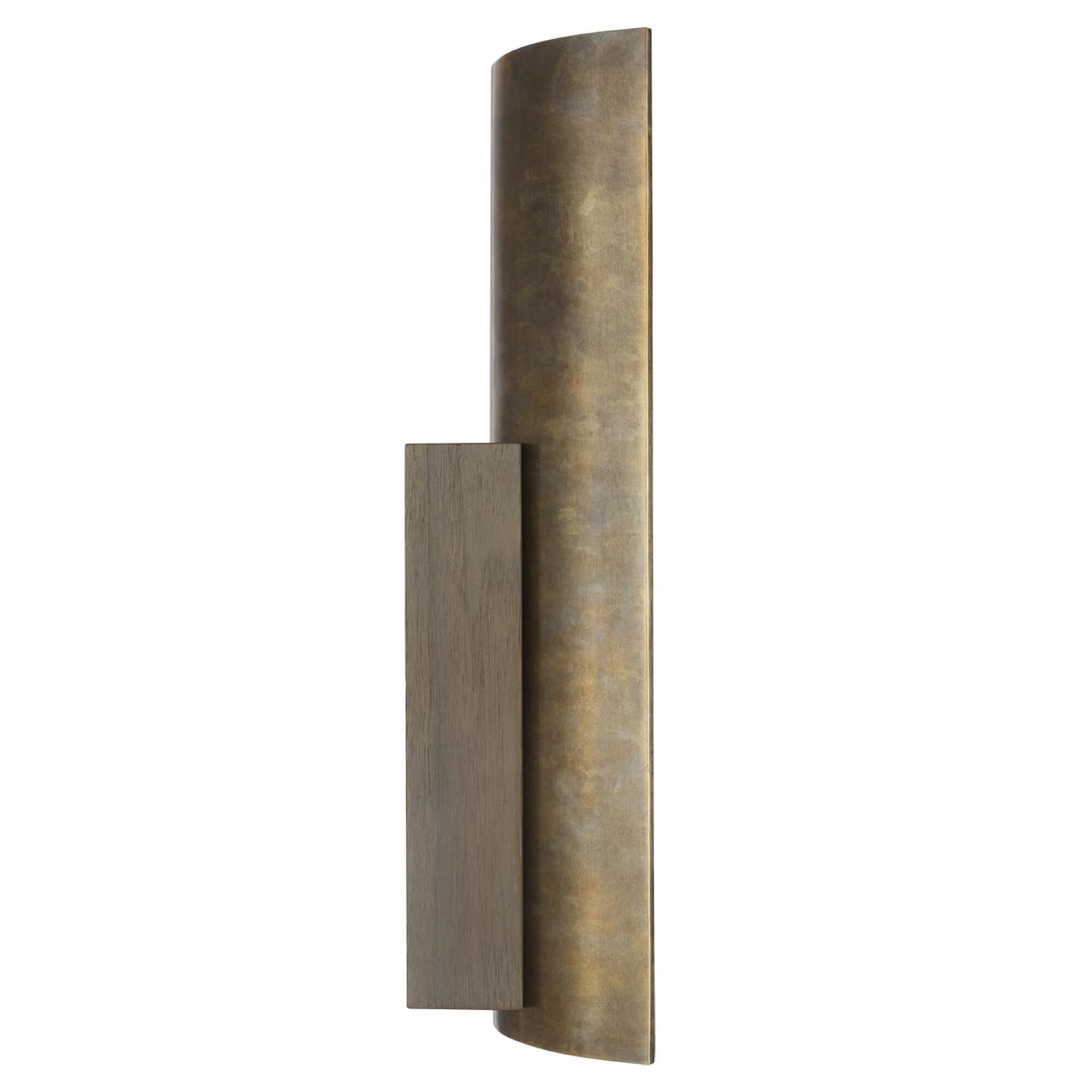 Shown in Mottled Brass And Warm Walnut finish