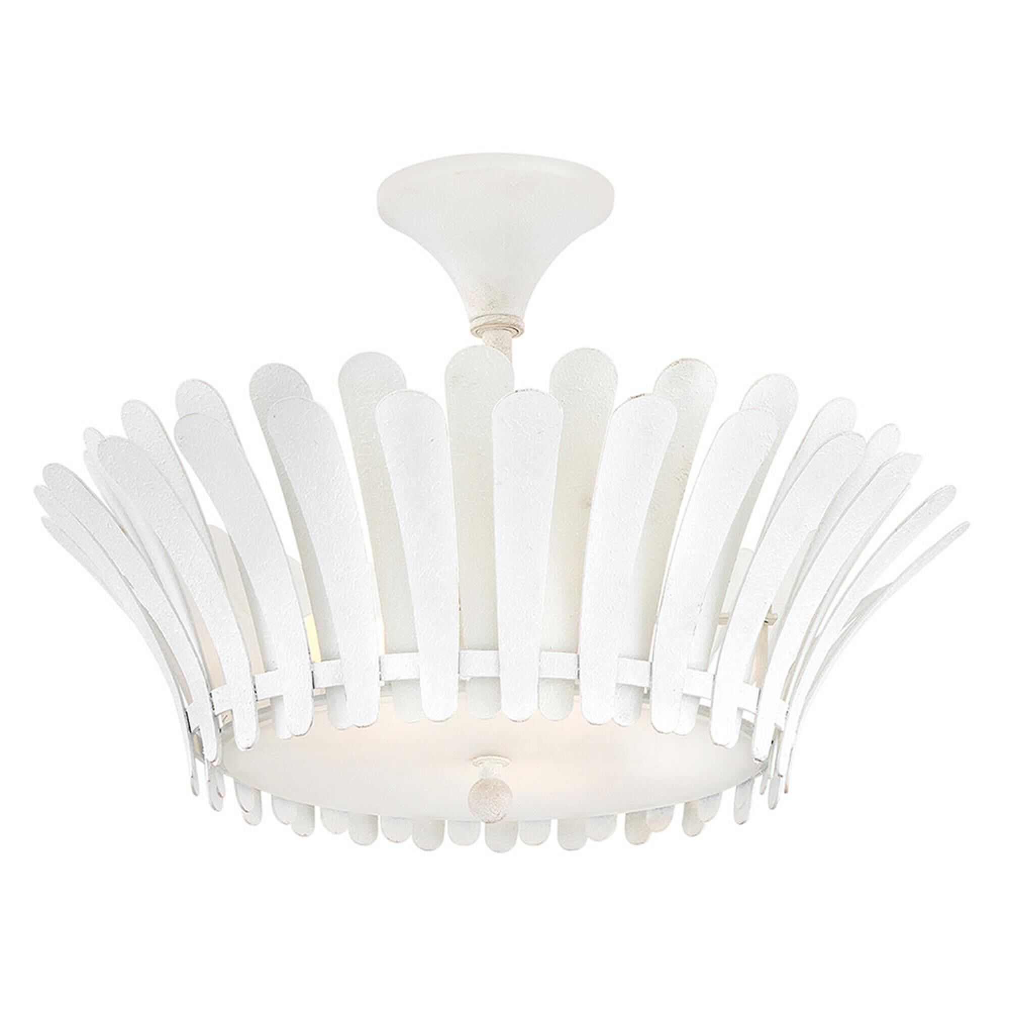 Reina 20 Inch 3 Light Semi Flush Mount,