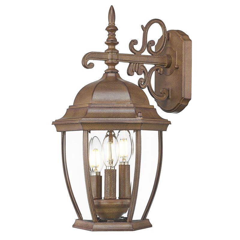 Wexford 17 Inch Tall 3 Light Outdoor Wall Light by Acclaim Lighting