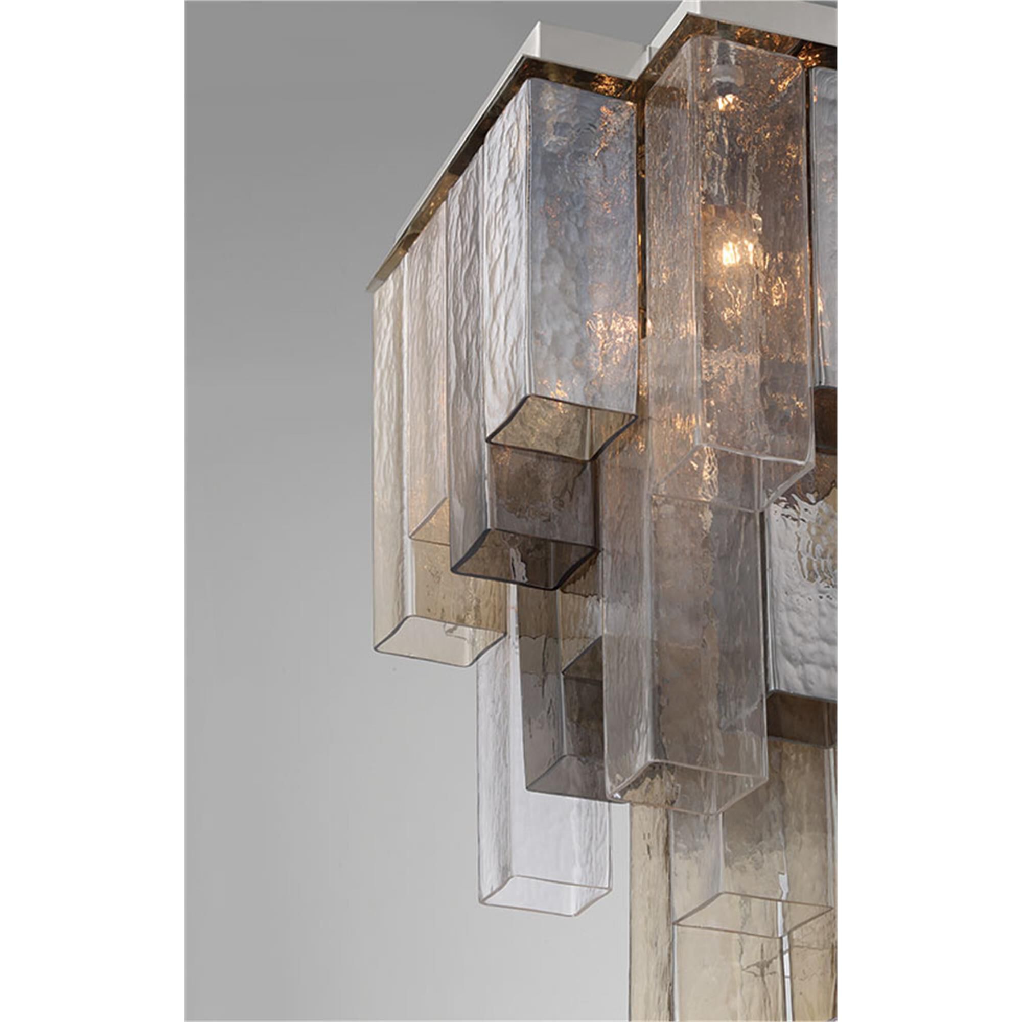 Shown in Chrome finish and Mixed glass