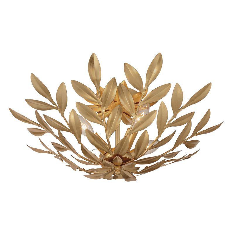 Broche 21 Inch 4 Light Semi Flush Mount by Crystorama