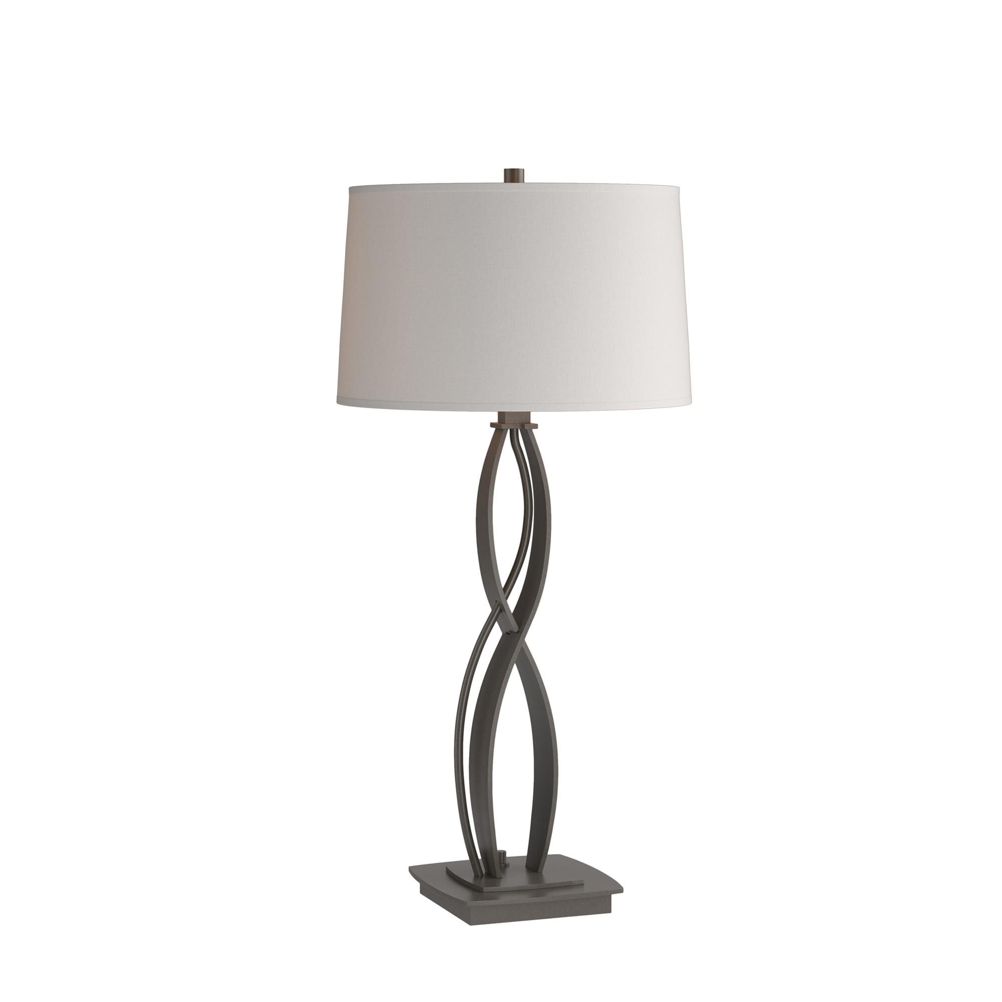 Shown in Dark Smoke finish and Flax shade