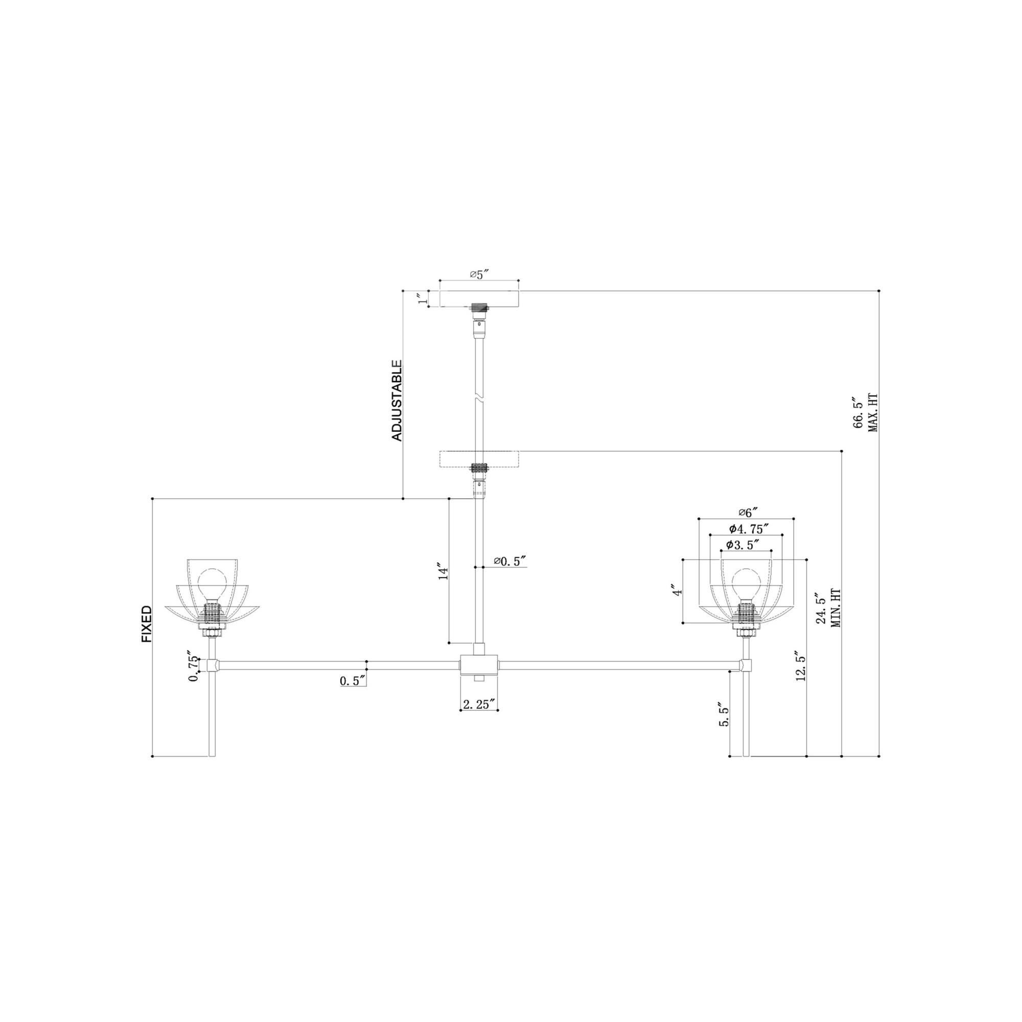 Etiquette 41 Inch Chandelier by Currey and Company
