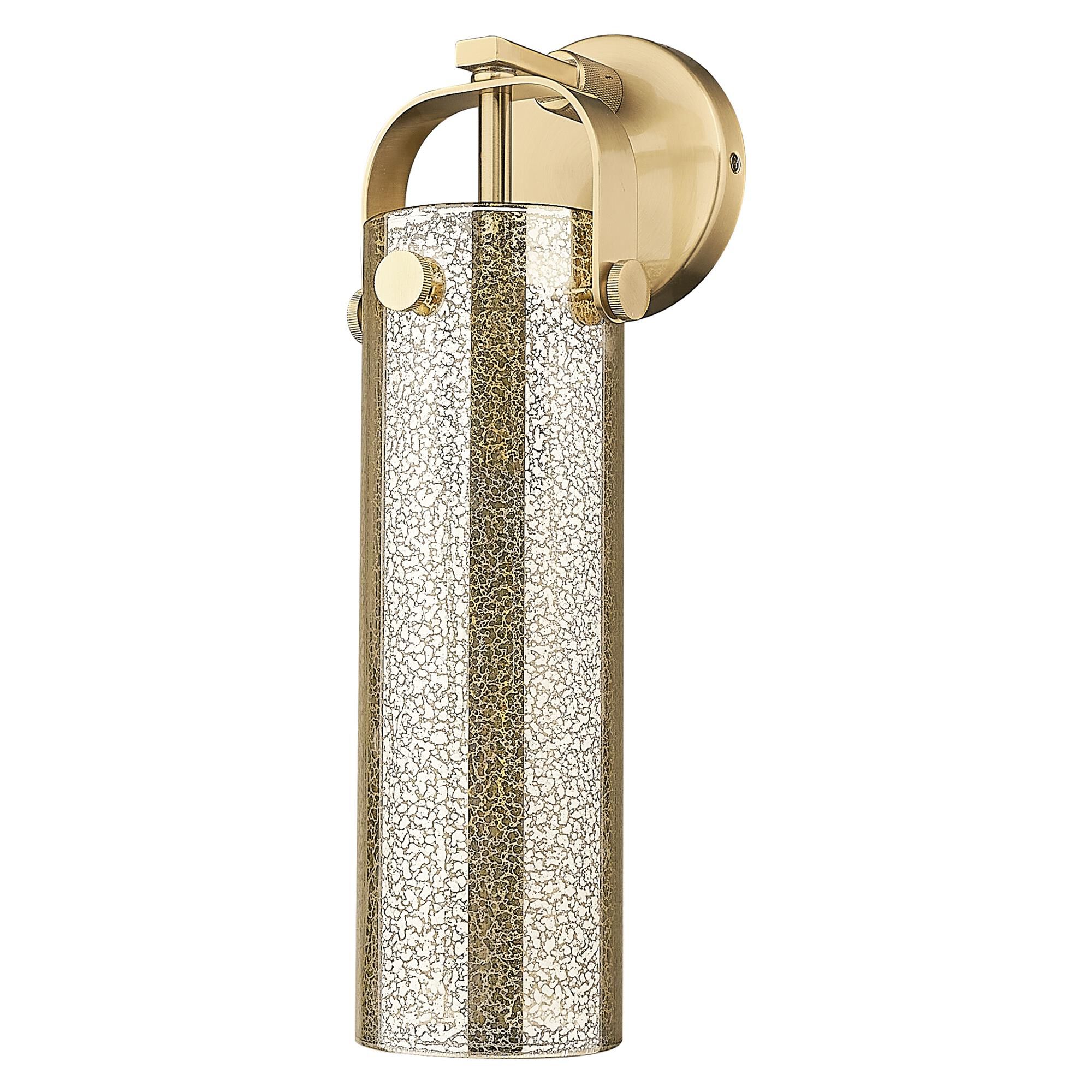 Shown in Champagne Bronze finish and Mercury glass
