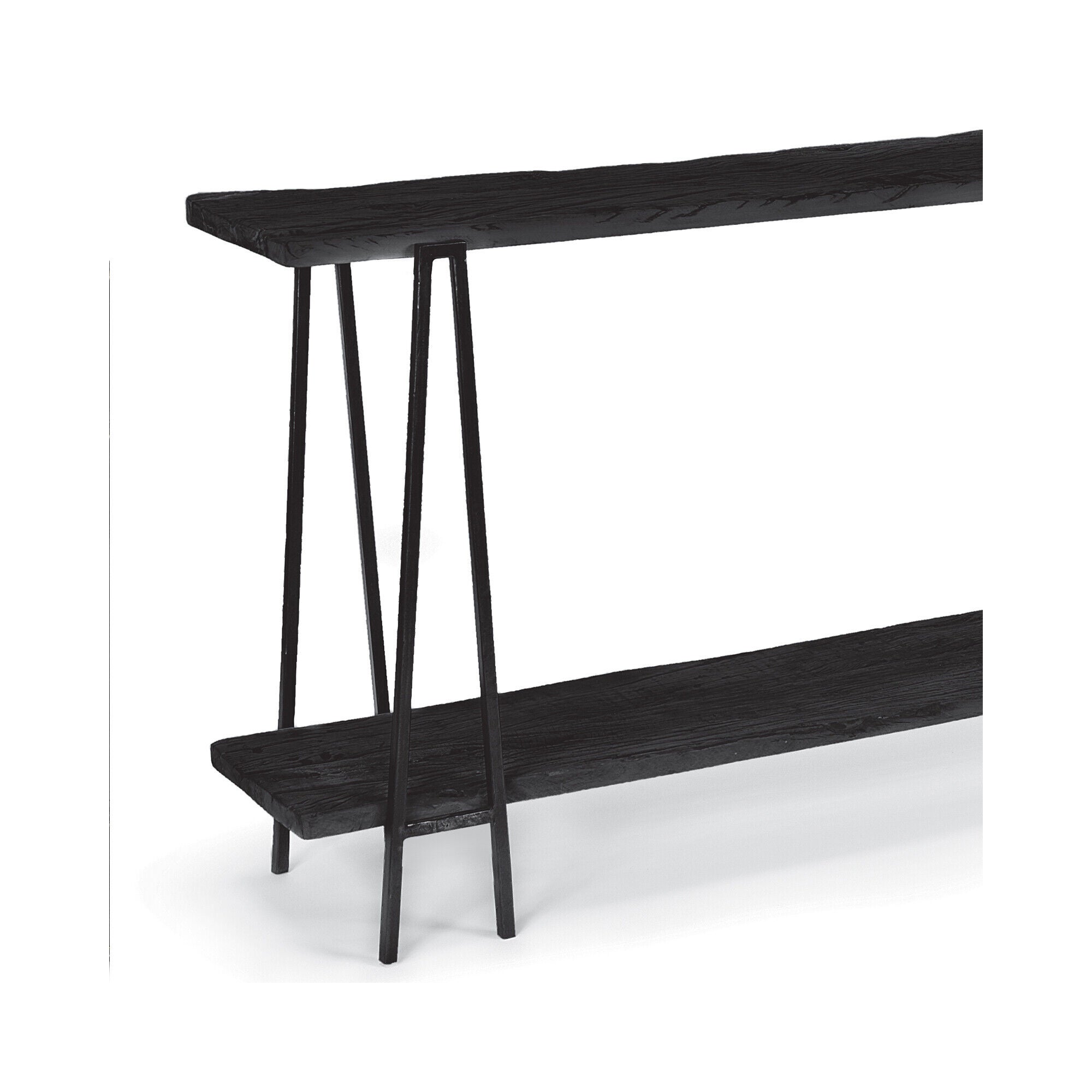 Shown in Black finish and - None - shade