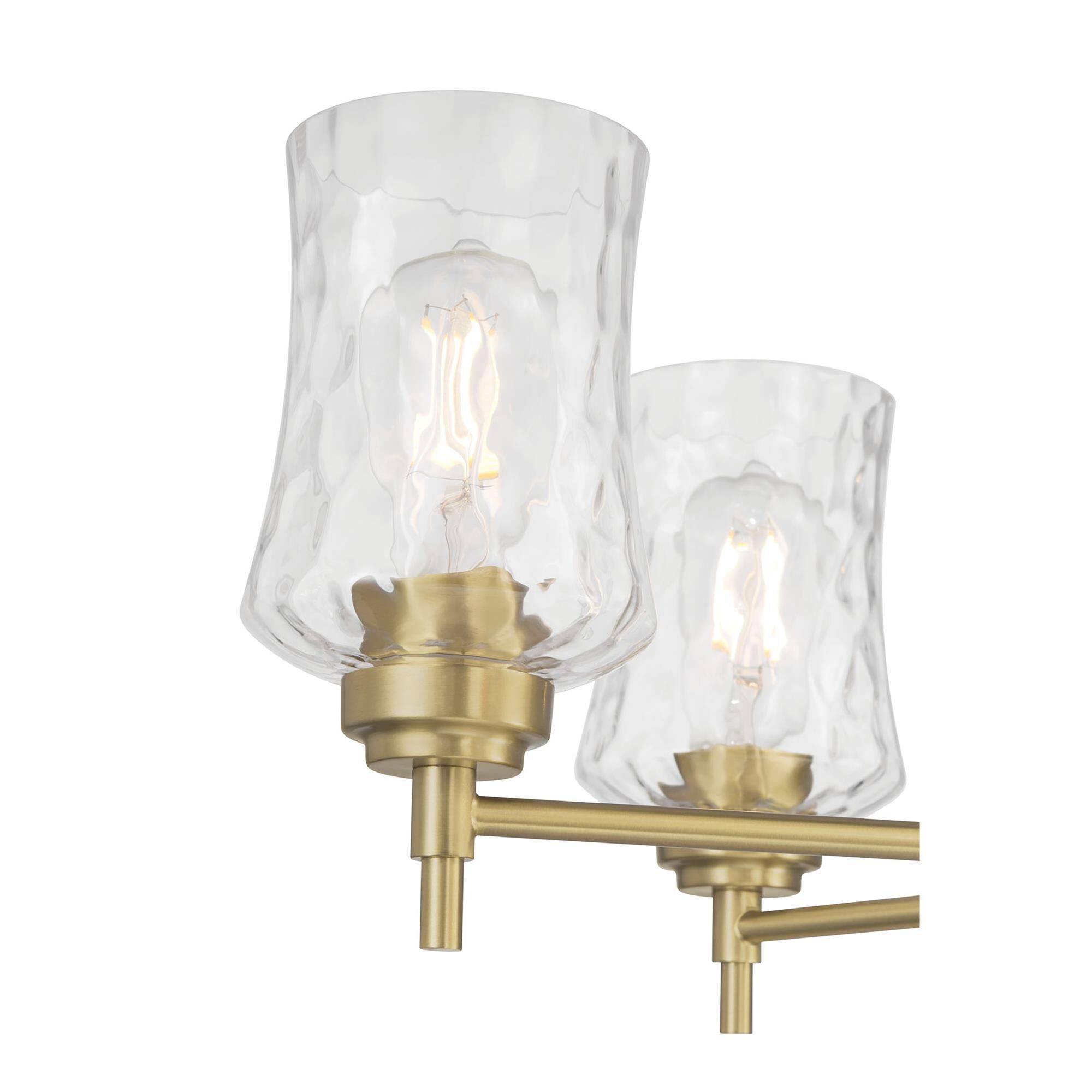 Shown in Vintage Brass finish and Clear Stone Water glass