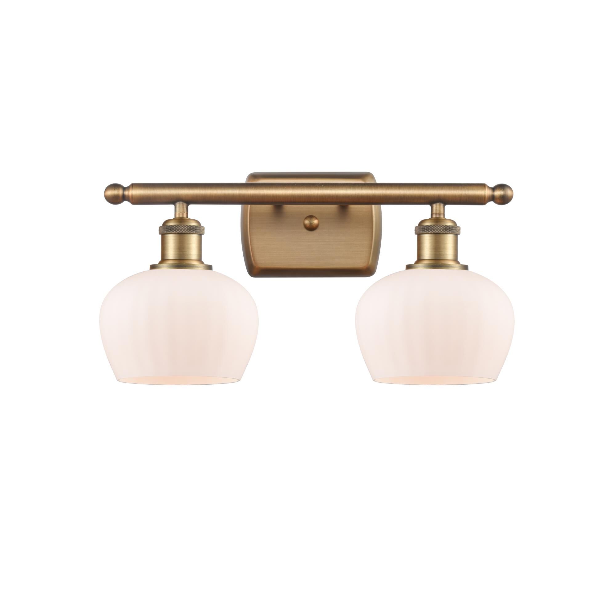 Shown in Brushed Brass finish and Bowl glass and Glass shade