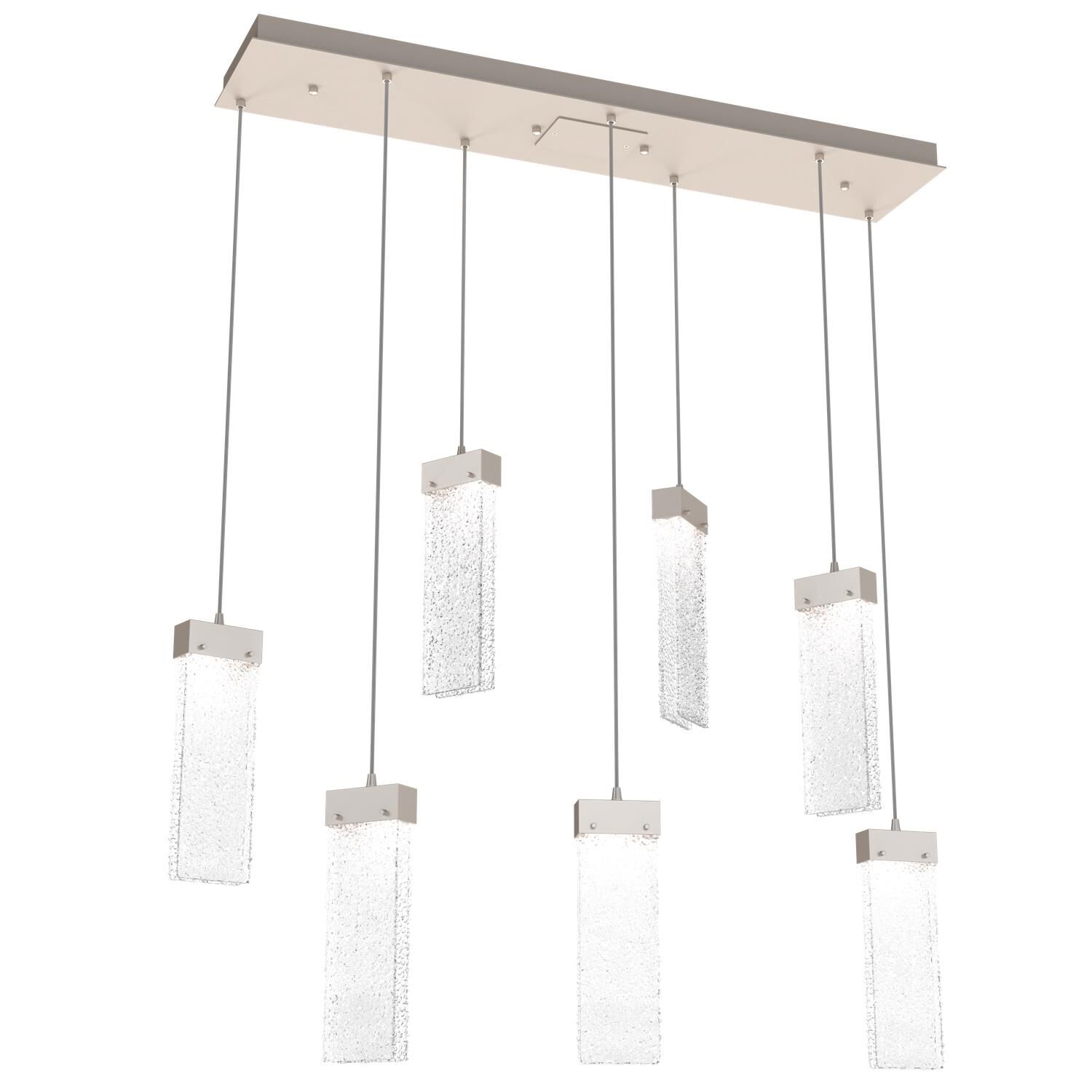 Shown in Metallic Beige Silver finish and Clear Rimelight glass