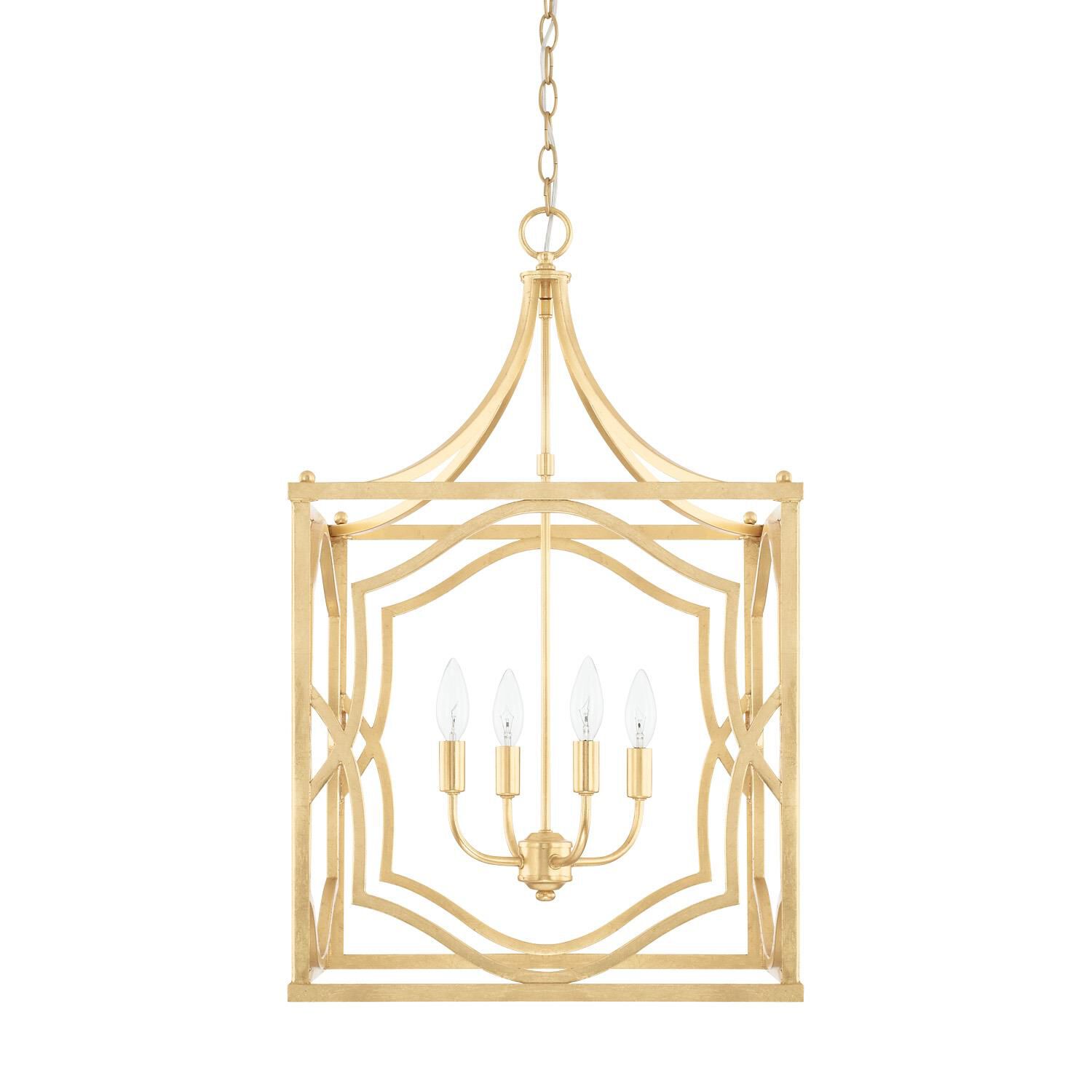 Shown in Capital Gold finish and None crystal