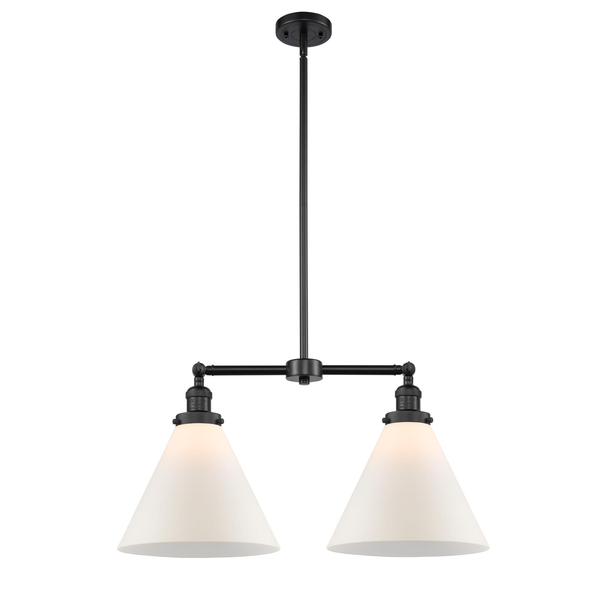 Bruno Marashlian X-Large Cone 21 Inch 2 Light Mini Chandelier by Innovations Lighting