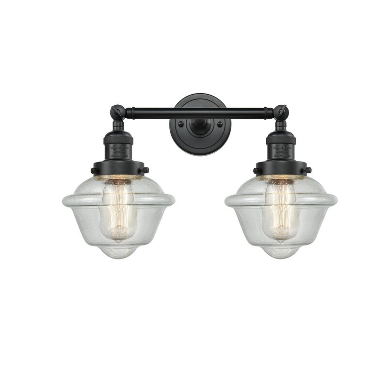 Bruno Marashlian Small Oxford 17 Inch 2 Light Bath Vanity Light by Innovations Lighting