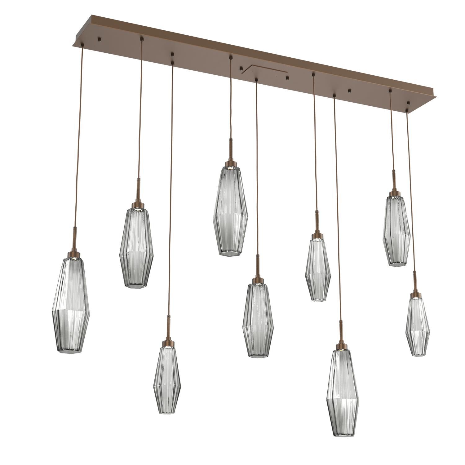 Aalto 64 Inch 9 Light LED Linear Suspension Light by Hammerton Studio